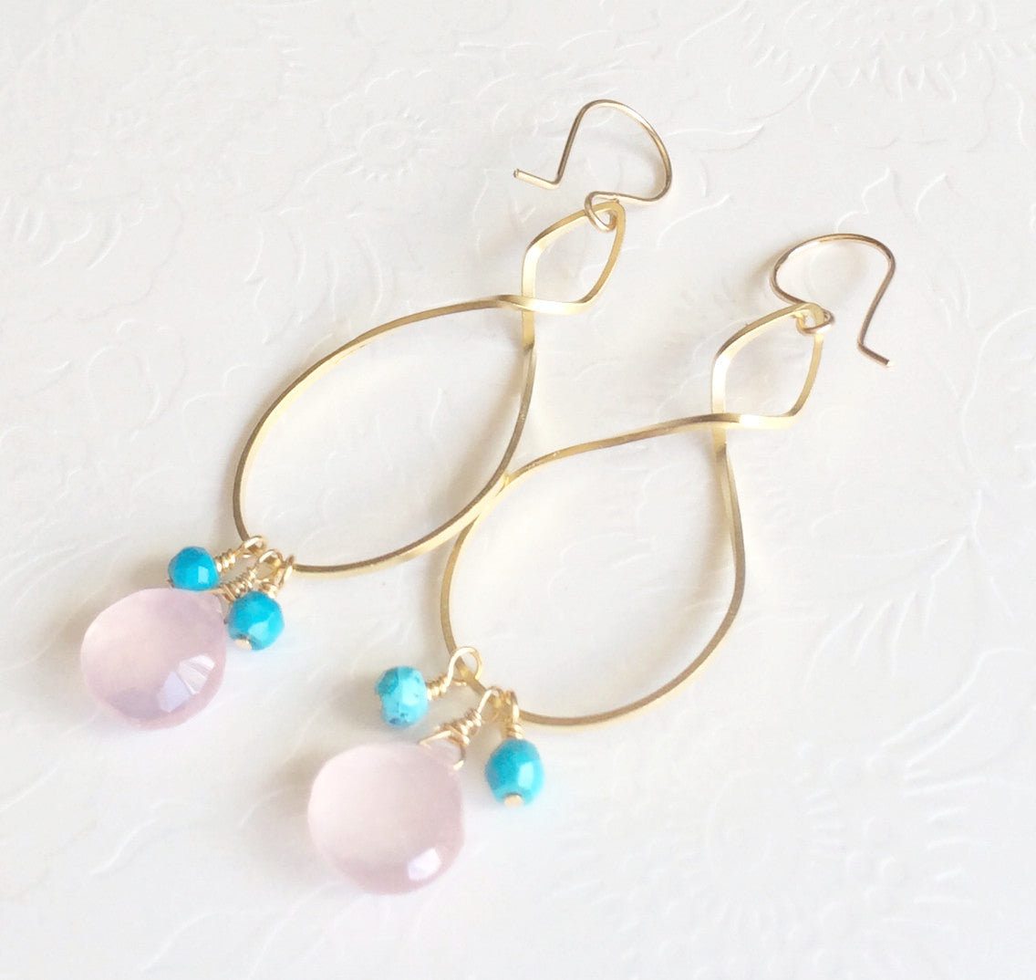 Mia Elegant Dangle Earrings (E173) - Perfect for Parties, Weddings & Everyday Wear