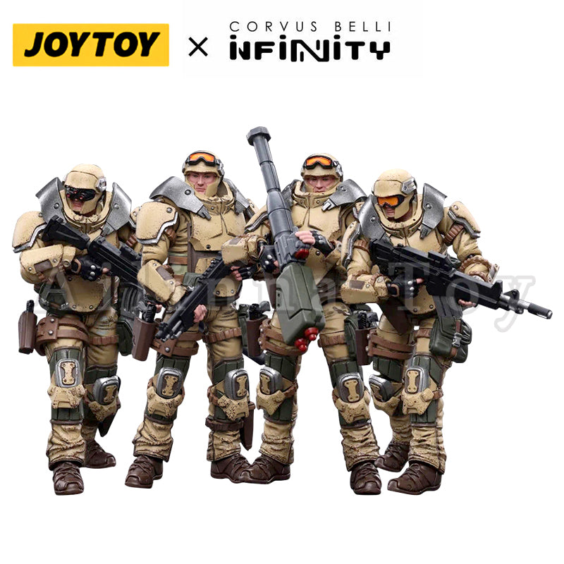JOYTOY 1/18 Scale 3.75 Inch Infinity Ariadna Marauders 5307th Range Pack Action Figure Set (4 Pieces) - Perfect for Collectors, Wargaming & Tabletop Battle Scenes