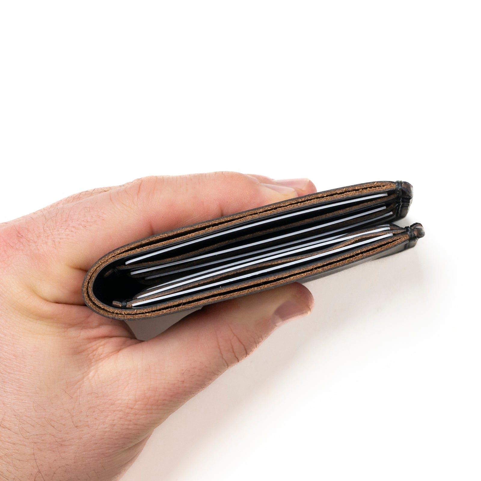 Genuine Leather Bifold Wallet for Men - Slim RFID Blocking Credit Card Holder with ID Window - Perfect for Everyday Use, Travel & Business