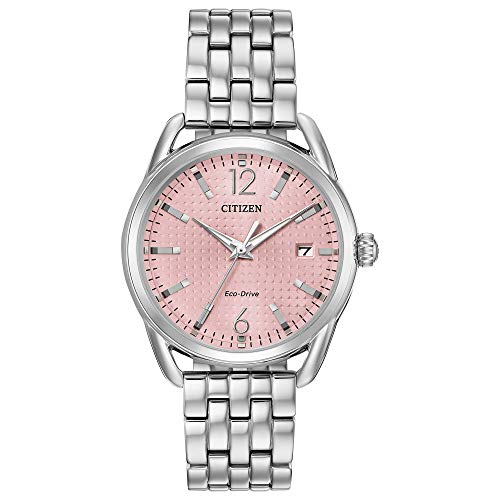 Silver Bracelet, Pink Dial
