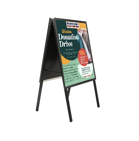 20x24 A-Frame Sign Holder with Security Screws - 1 1/4