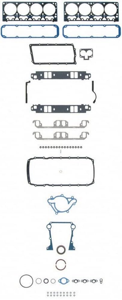 FEL-PRO 260-1865 Complete Engine Gasket Kit - High Performance Seals for Ford, Chevy & Dodge Vehicles - Perfect for Engine Rebuilds & Repairs