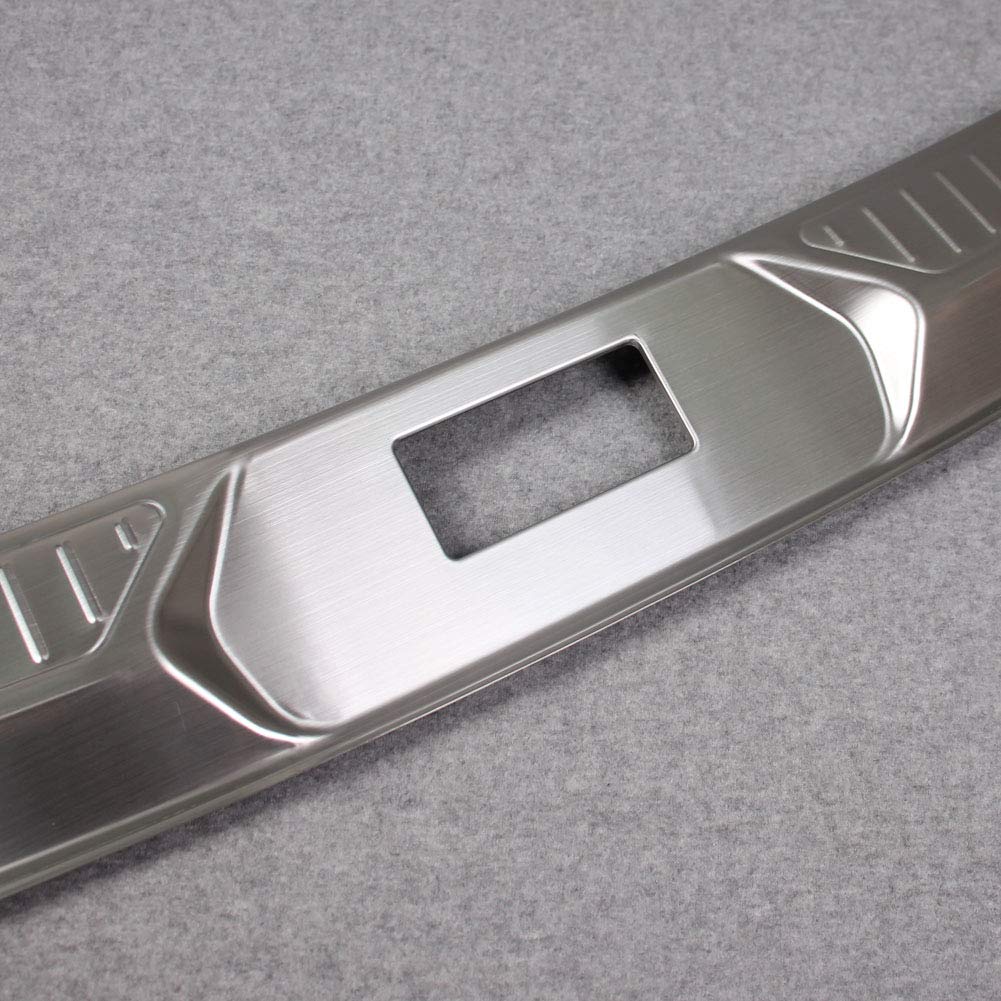 Ford Explorer 2020-2025 Rear Bumper Sill Plate Guard - Stainless Steel Interior Trim Protector (Silver) | Durable Scratch Protection for SUV Cargo Area & Pet Safety
