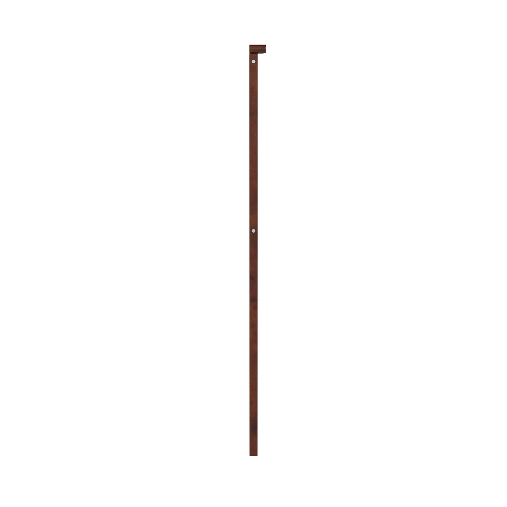 AFI Nantucket Queen Solid Wood Panel Headboard with USB Charging Ports - Walnut Finish - Modern Bedroom Furniture for Master Bed or Guest Room