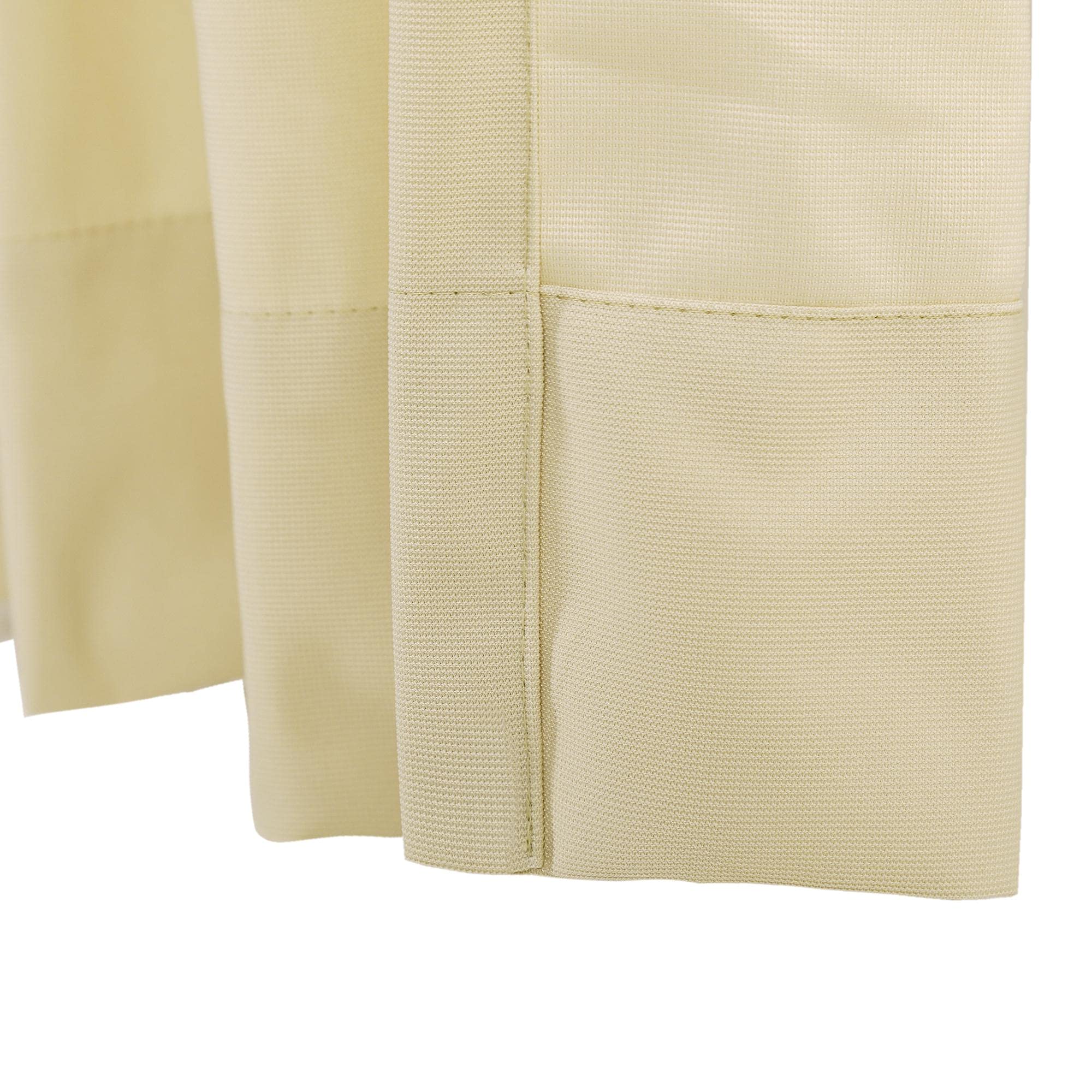 Beige Room Divider Curtains - Privacy Cubicle Curtains with Flat Hook Hanging for SPA, Lab, Office & Home - 8' x 7' Single Panel - Perfect for Partitioning Spaces, Creating Privacy & Room Dividers
