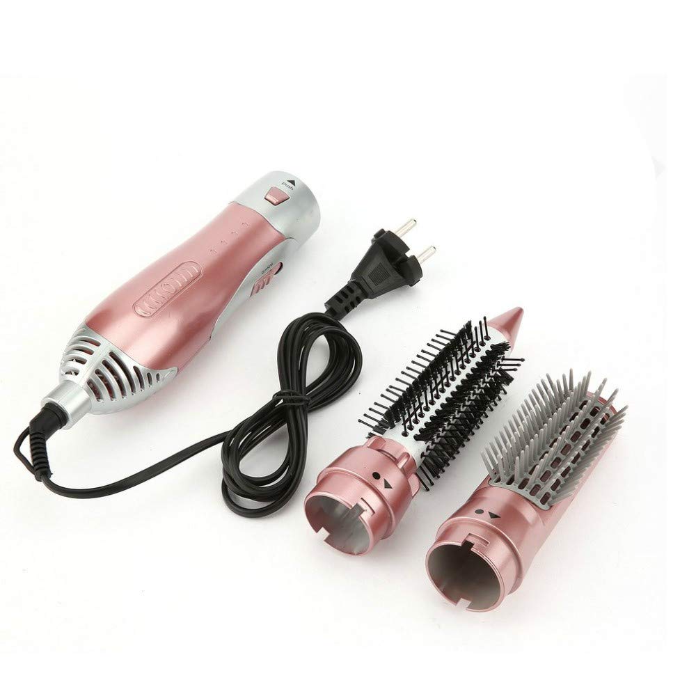 2 in 1 Hot Air Brush Hair Dryer & Styler - Multifunctional Hair Straightener Comb with Curling & Straightening - Fast Heating Hair Styling Tool for Salon-Quality Blowouts at Home