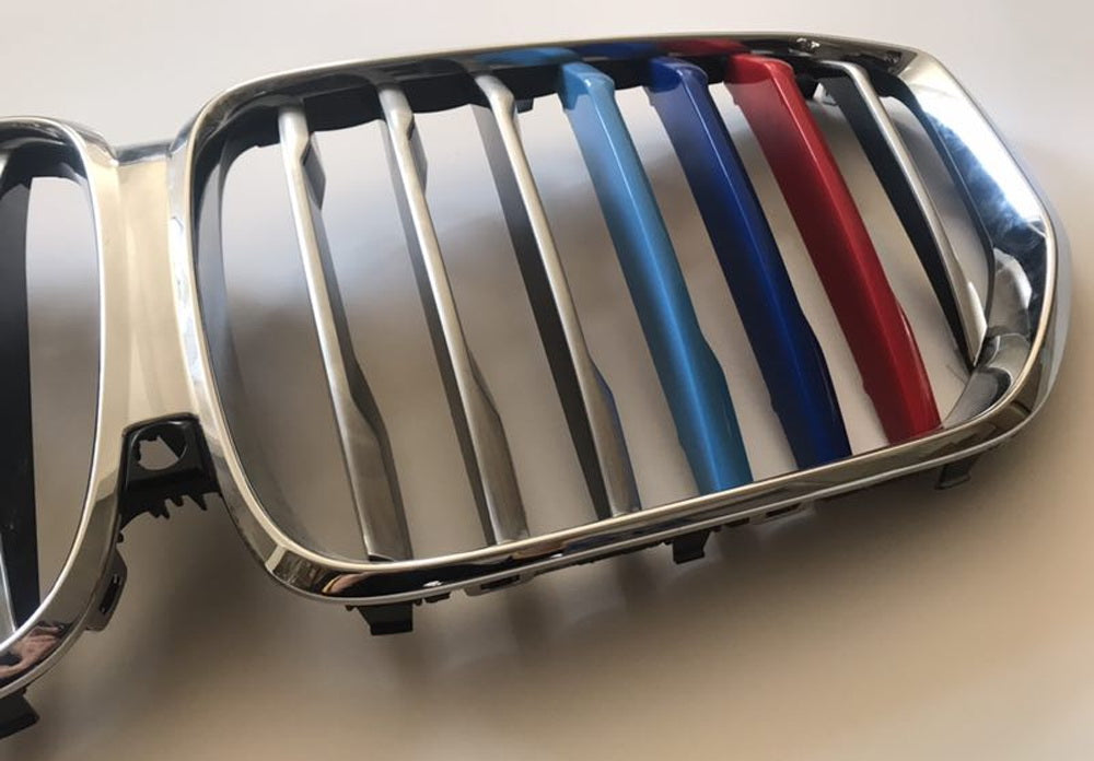 BMW G05 X5 M Color Grille Insert Trims for 2019-2023 Models with 7 Beam Kidney Grill - Upgrade Your X5 Front Styling for Sporty Look & Enhanced Appearance
