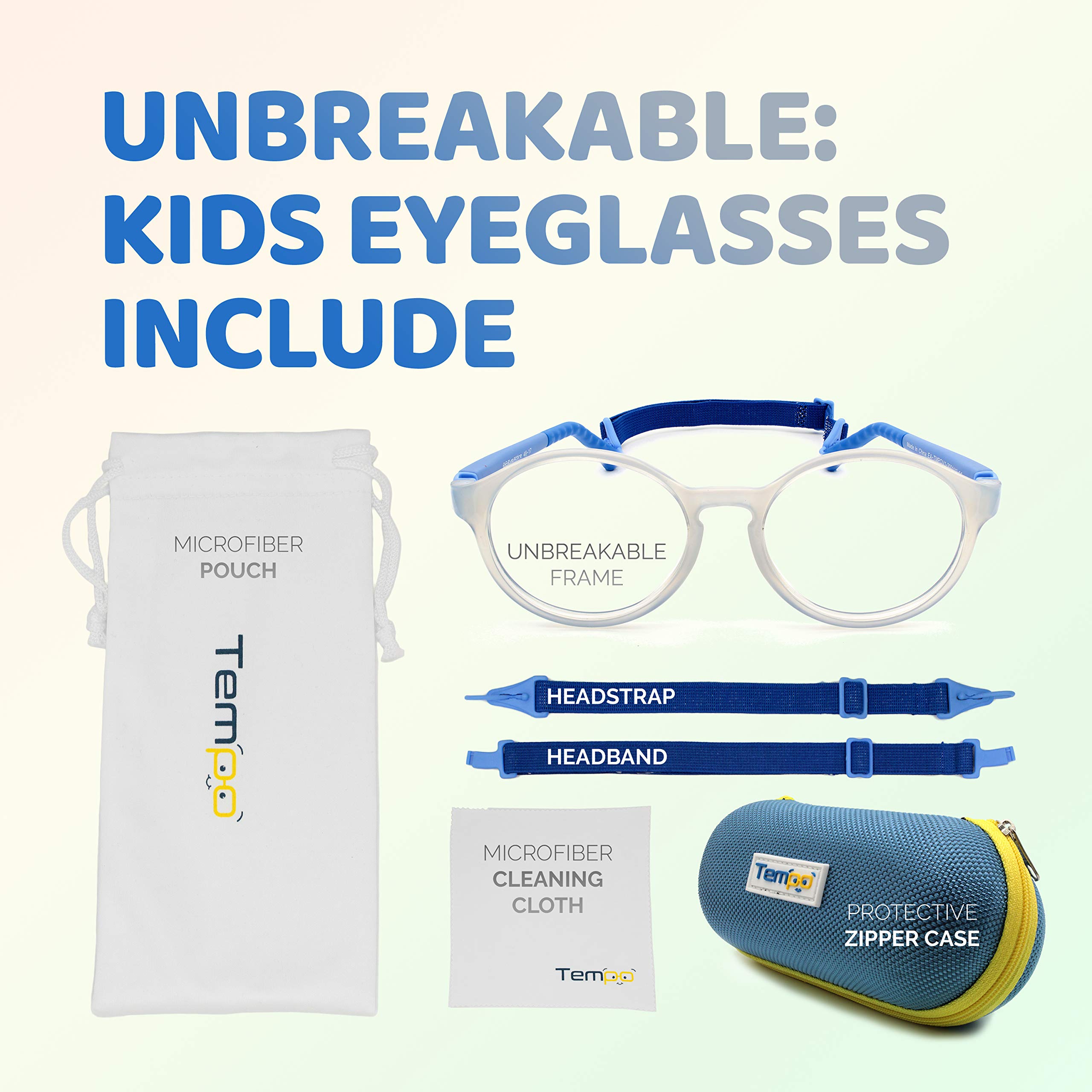 Unbreakable Kids Glasses - Flexible & Durable Children's Eyewear for Active Lifestyles - Perfect for School, Sports & Outdoor Play - Model 3001