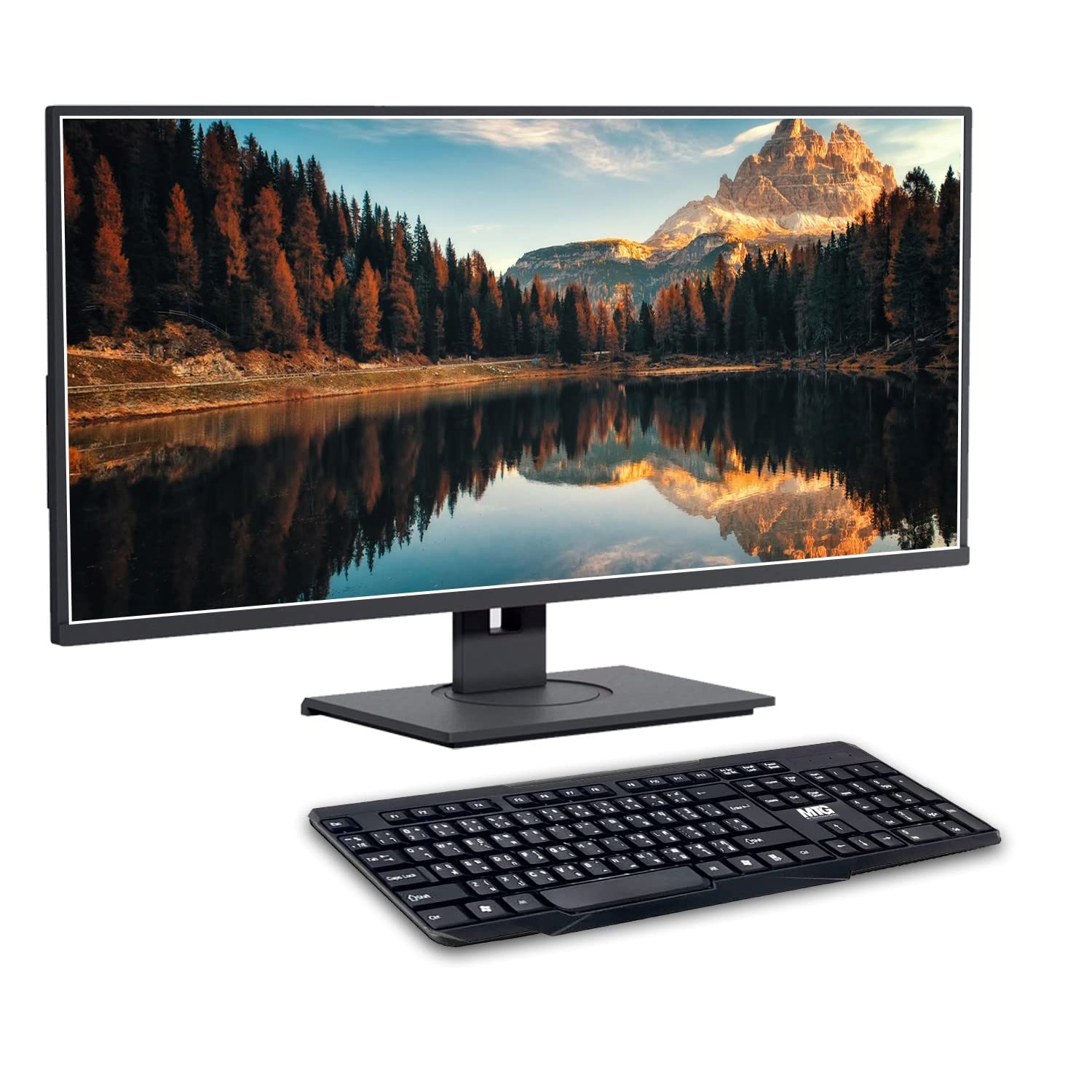 MTG Wireless Keyboard for Windows, Linux & Mac - 2.4GHz USB Receiver, Waterproof, 114 Keys Compact Design - Black (10-Pack) | Perfect for Office, Gaming & Home PC/Laptop Use