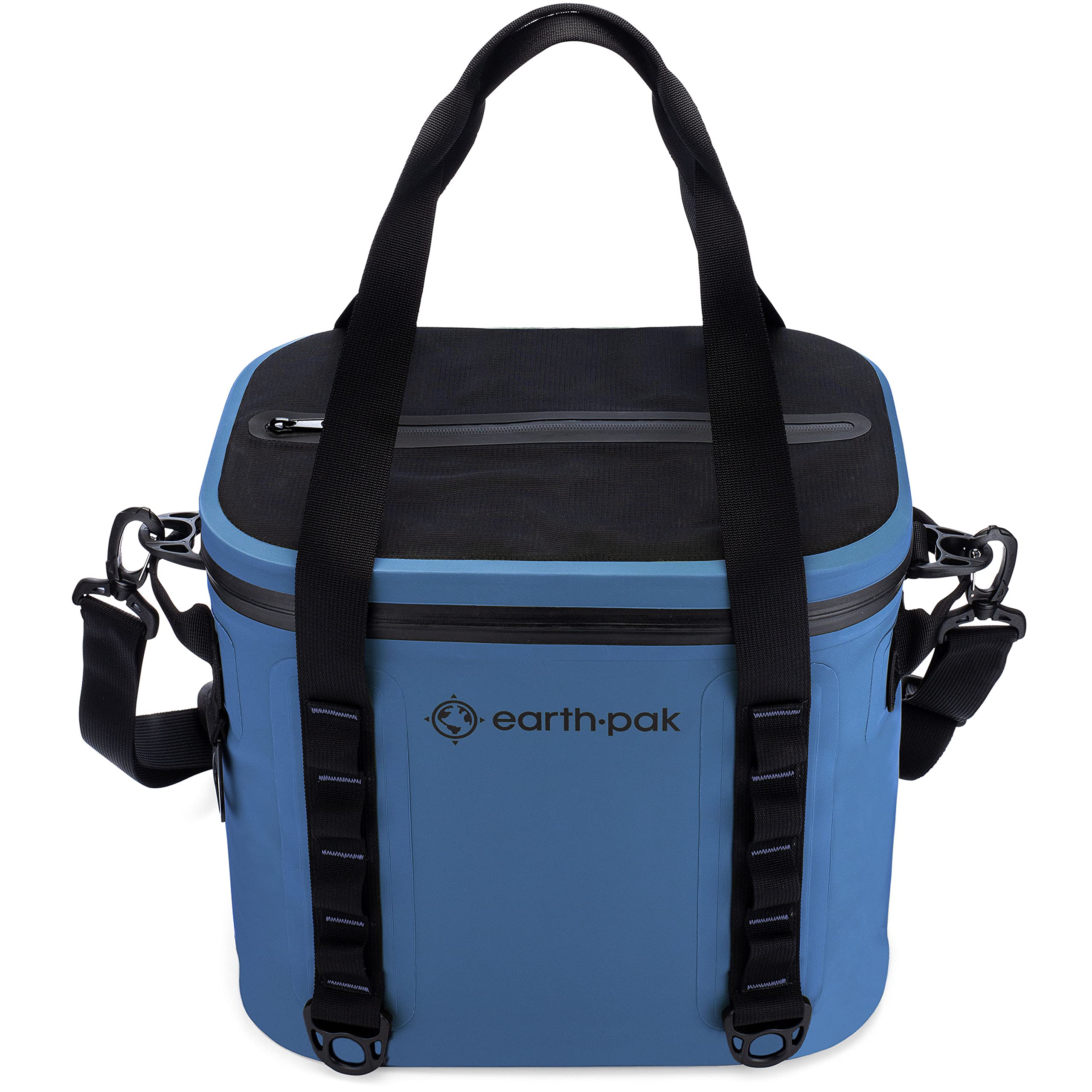 Earth Pak Heavy Duty Waterproof 20-Can Soft Cooler Bag - Insulated Picnic Cooler for Camping, Hiking, Beach Trips & Outdoor Adventures (Includes Mesh Storage Bag) - Perfect for BBQs, Tailgating & Summer Road Trips