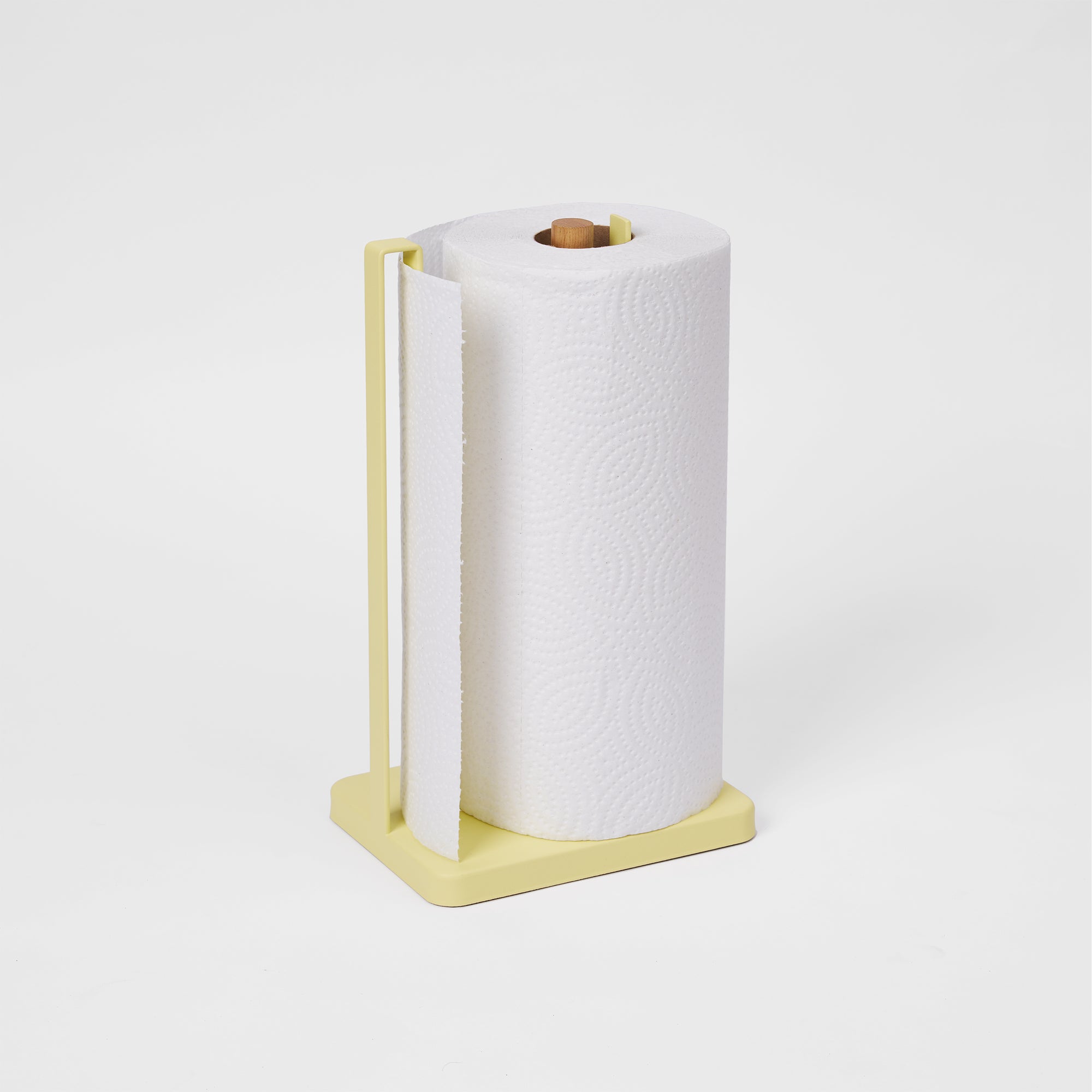 Stainless Steel and Wood Paper Towel Holder - Rustproof & Stylish Kitchen Countertop Organizer for Home, Office, or Restaurant Use