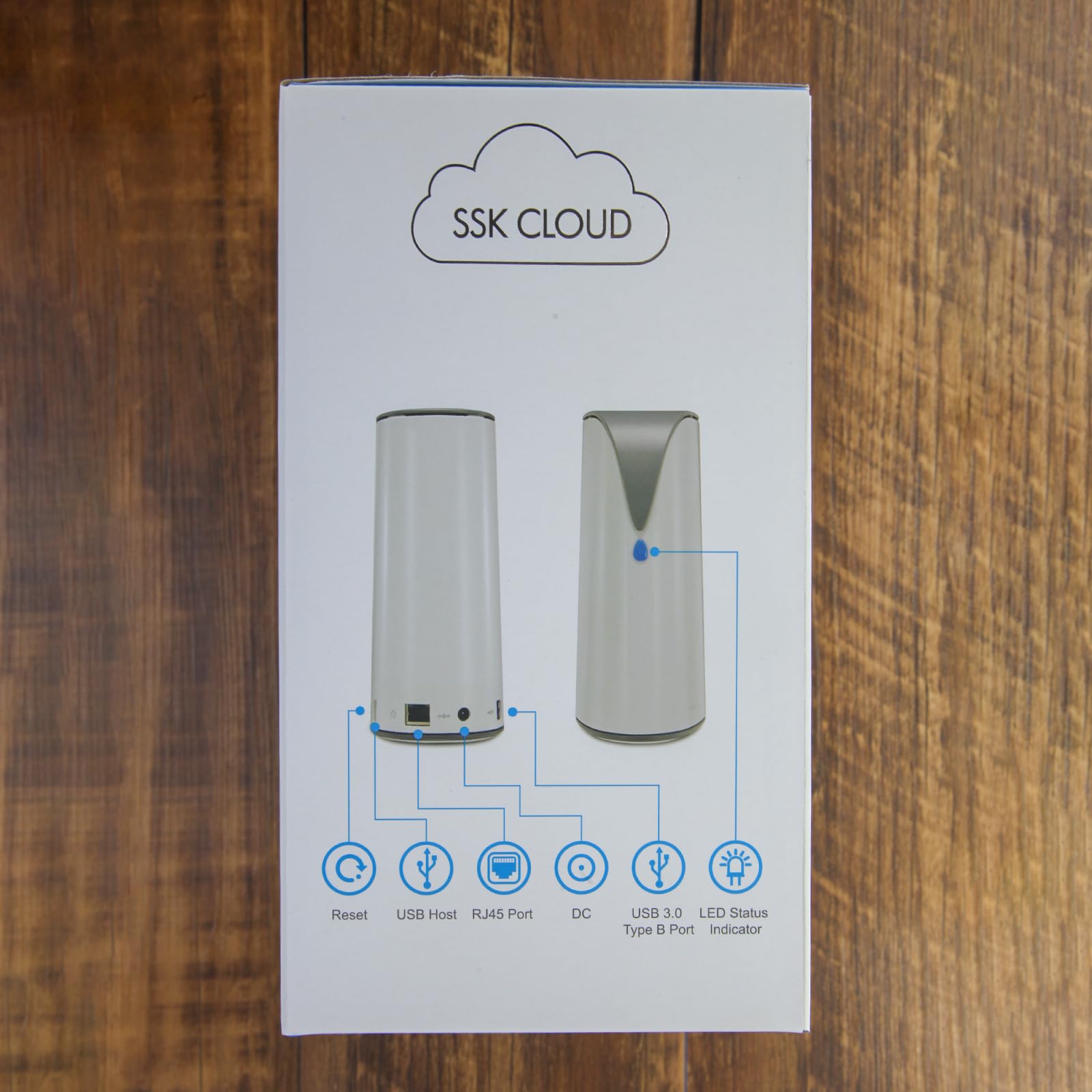 SSK 4TB Personal Cloud NAS with Hard Drive - Wireless Network Attached Storage for Auto Backup, Remote Access | Home Office & Media Storage Solution for Phones, Tablets & Laptops | Perfect for Digital Nomads, Photographers & Small Businesses