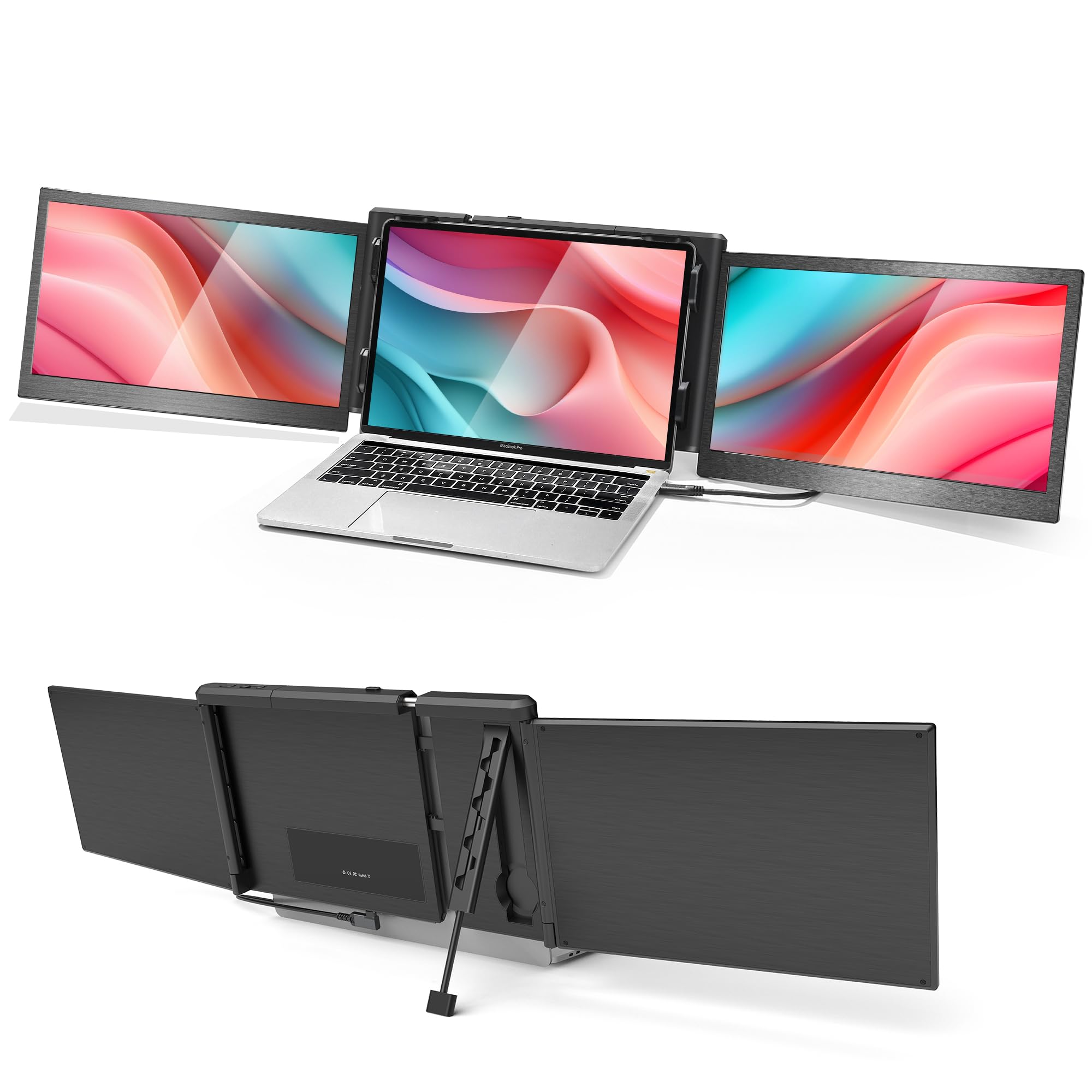 **Alecewey P2 PRO Triple Portable Monitor for Laptop - 13.3