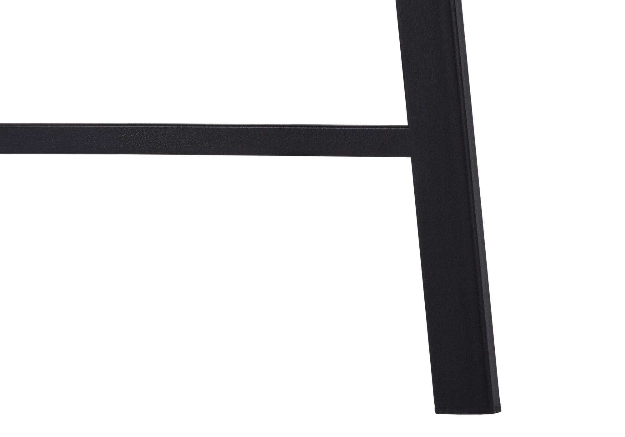 Monarch Specialties I 7527 48-Inch Modern Computer Desk with Storage Shelves - White Marble Look & Black Metal Frame - Home Office & Laptop Workstation for Contemporary Spaces