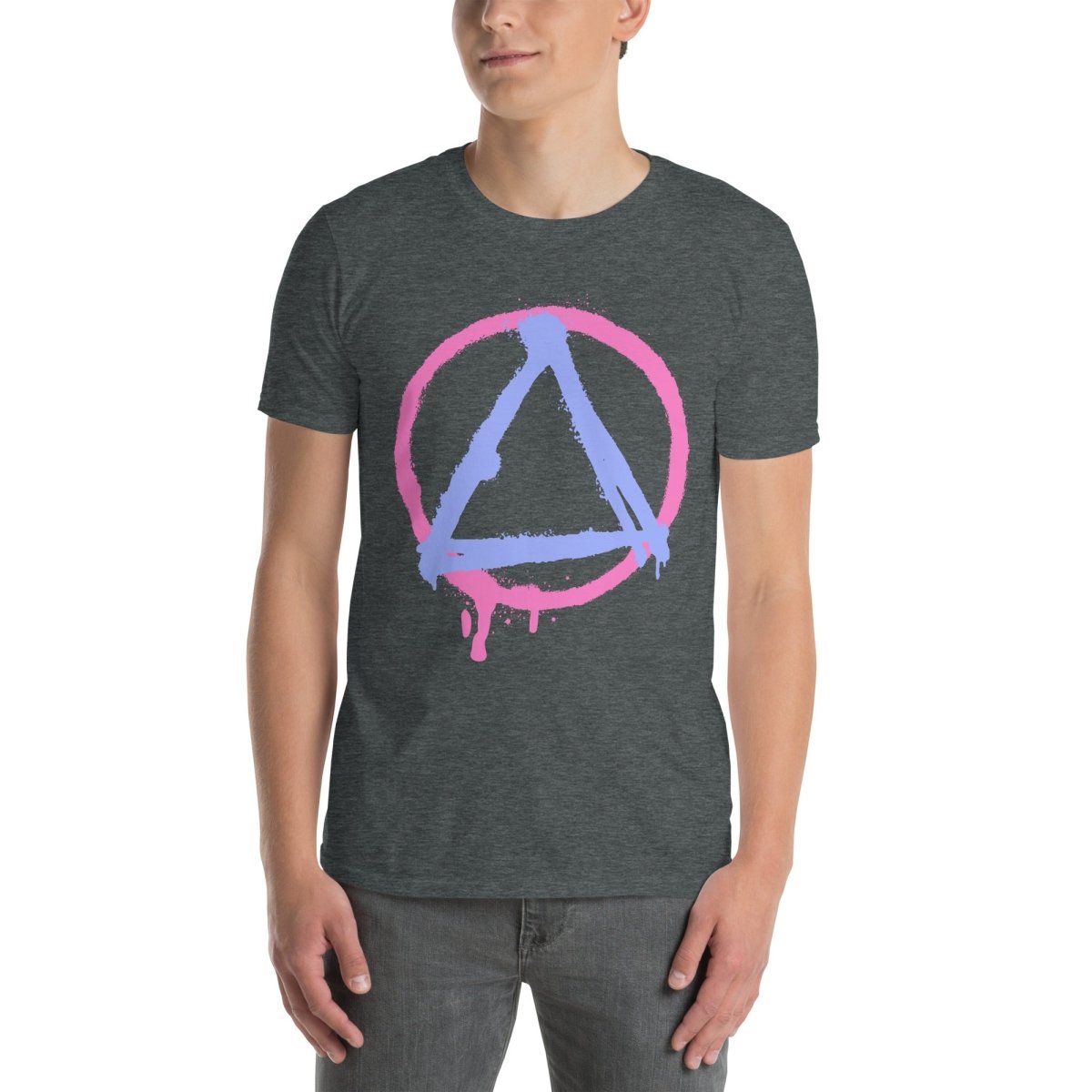 Graffiti Sobriety Symbol Essential Unisex T-Shirt - Stylish & Comfortable Tee for Everyday Wear, Street Fashion & Recovery Support