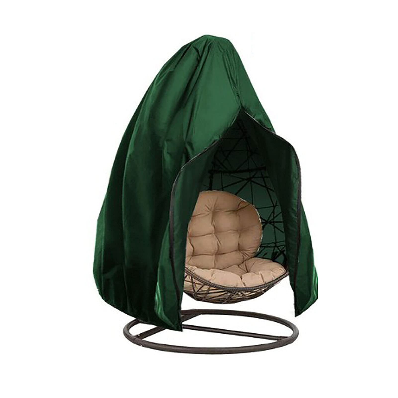 Waterproof Outdoor Hanging Egg Chair Cover - Dustproof Single Seat Wicker Swing Chair Protector for Patio, Garden & Backyard - Fits Rattan Cocoon Egg Chairs & Outdoor Furniture (Ideal for Rainy Days & Dusty Weather)