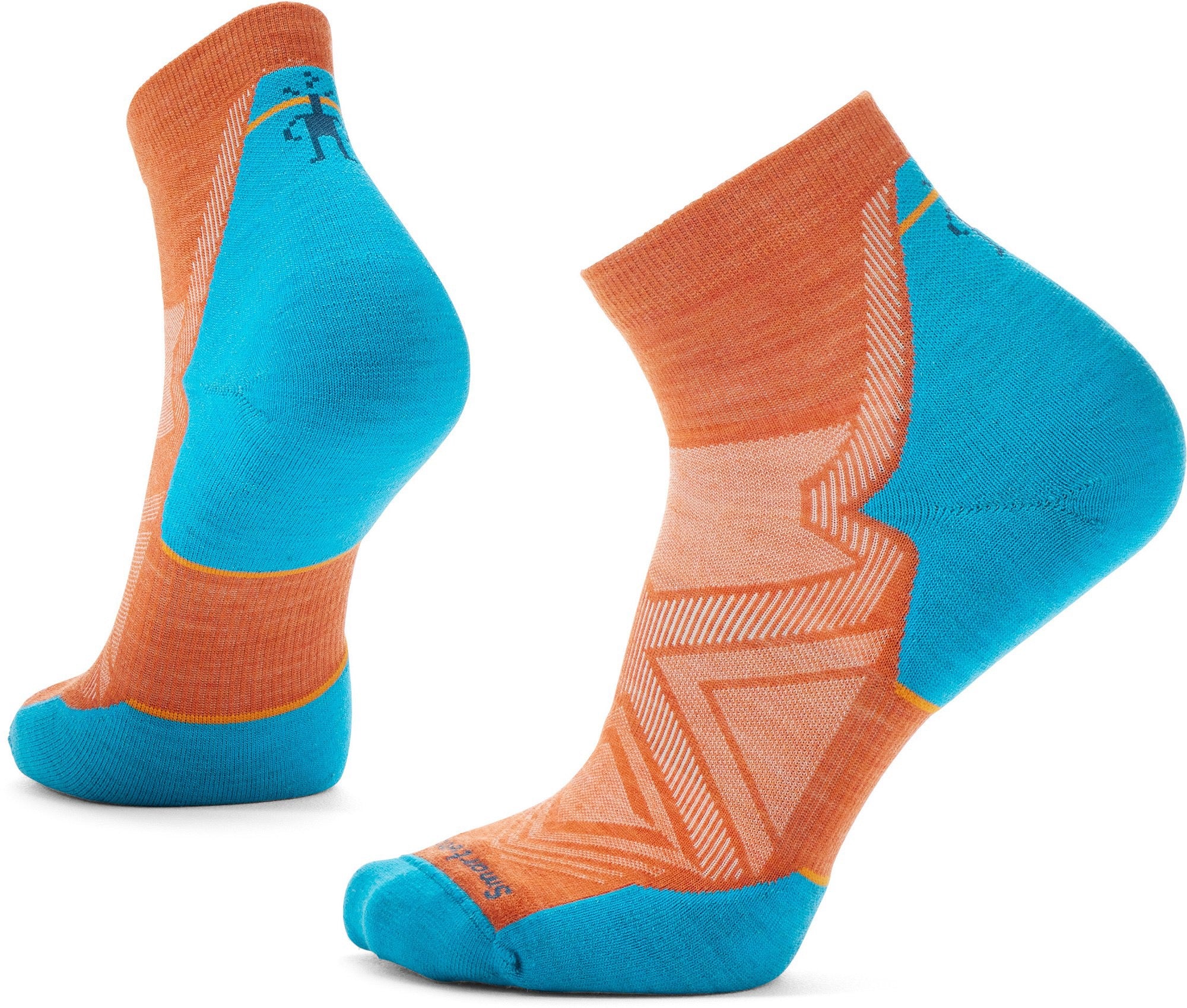 Breathable Cushioned Ankle Socks for Running & Sports - Orange Rust Color - Perfect for Jogging, Gym Workouts & Everyday Comfort
