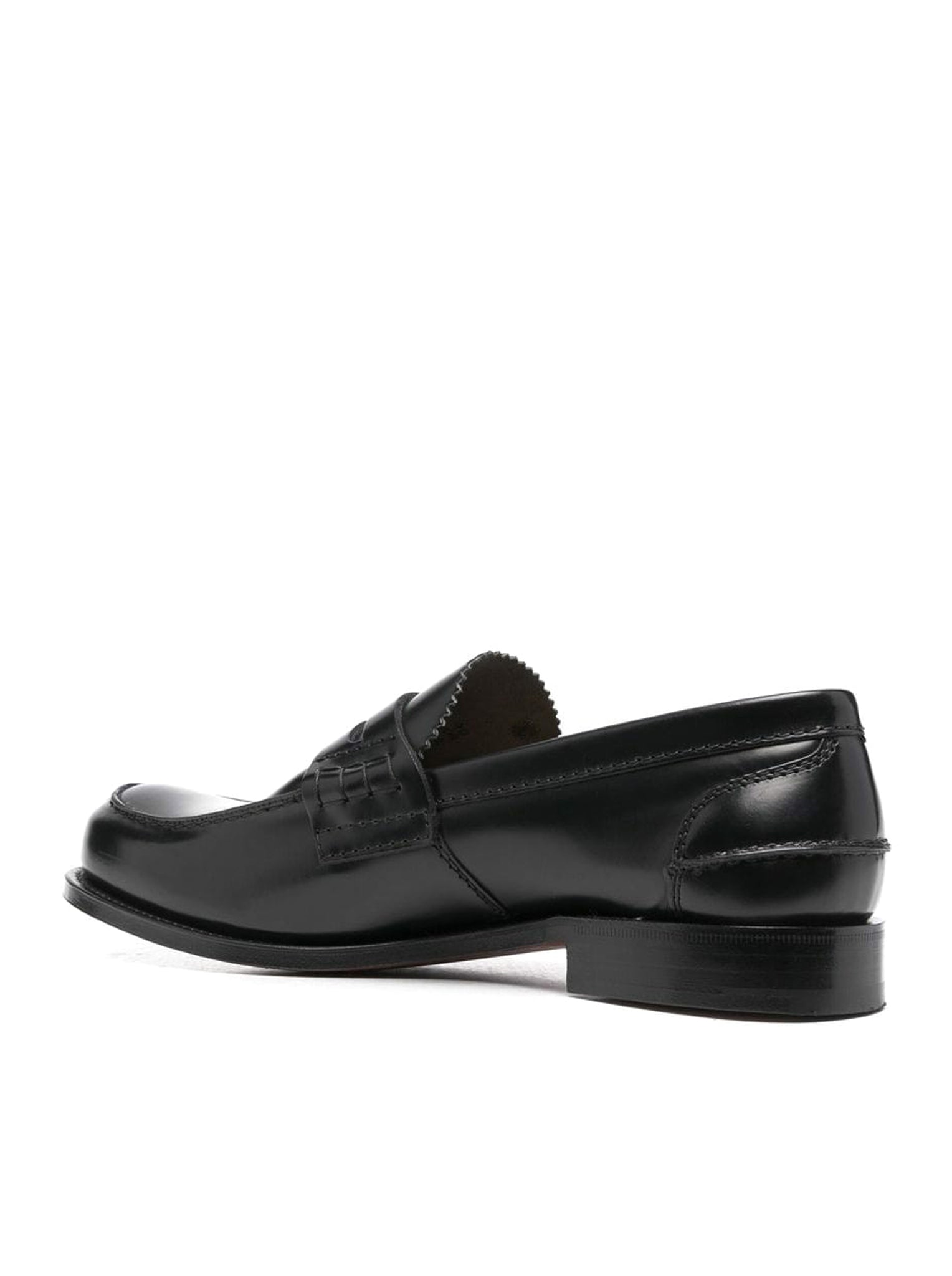 Black Church's Pembrey Loafers for Men - Classic Comfortable Slip-On Dress Shoes for Business, Office & Formal Occasions