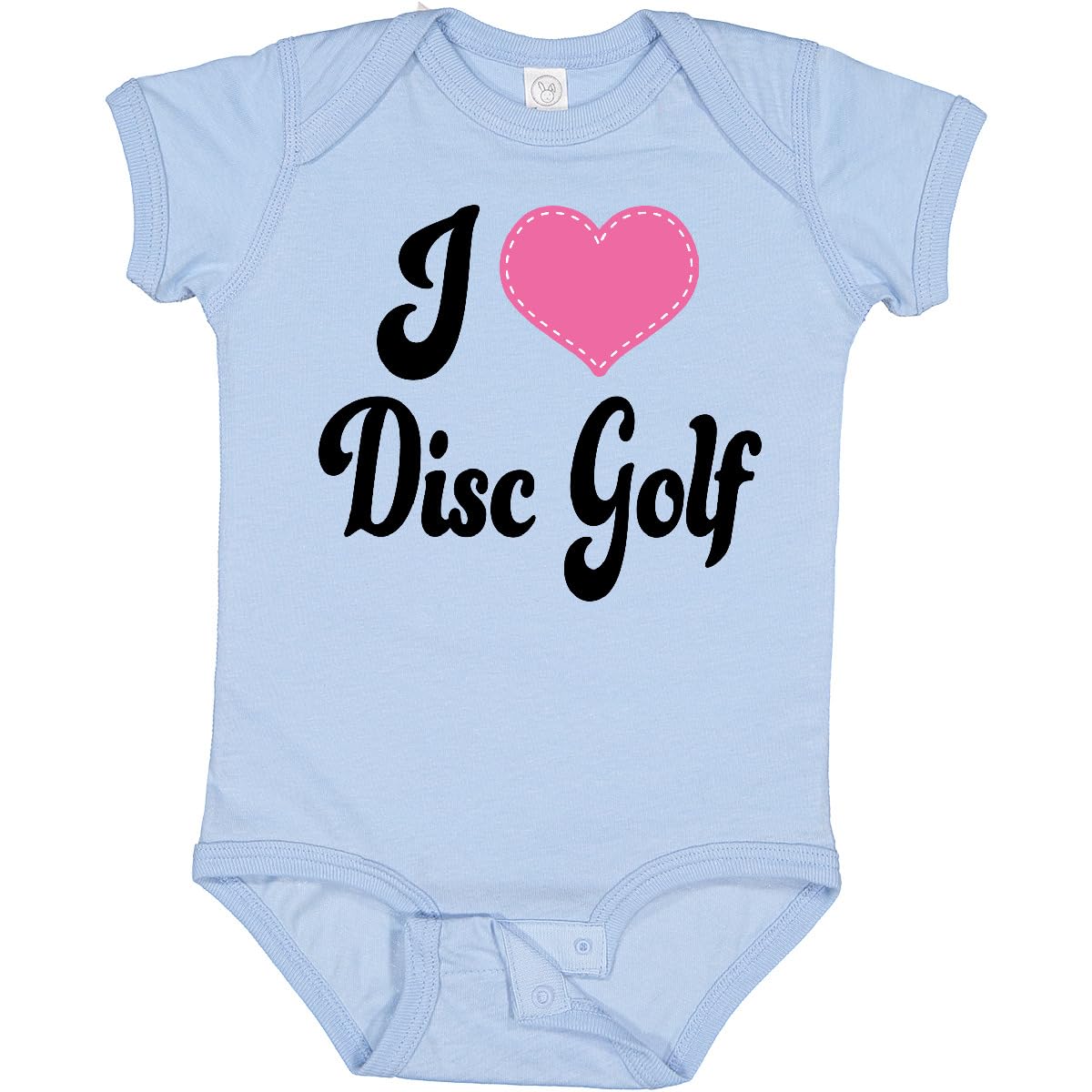 Inktastic I Love Disc Golf Baby Bodysuit - Cute & Comfortable Infant Outfit for Disc Golf Fans - Perfect for Playdates, Family Events & Sports Enthusiasts