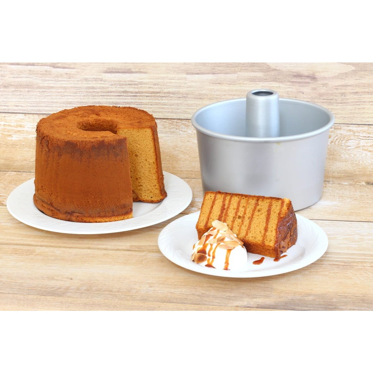 Premium Matsunaga Aluminum 14cm Chiffon Cake Pan - Professional Baking Tool for Perfect Sponge Cakes, Angel Food Cakes & Desserts - Ideal for Home Bakers & Pastry Chefs