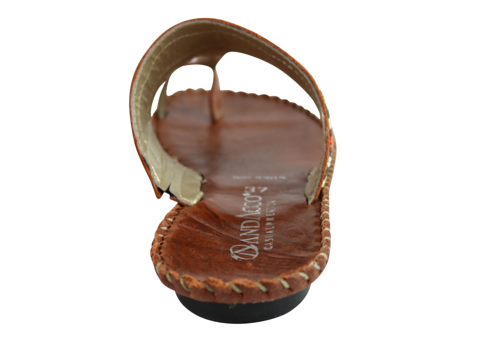 Andacco Zenia Women's Comfortable Leather Sandals - Brazilian Made Flip Flops for Beach, Travel & Summer Outfits