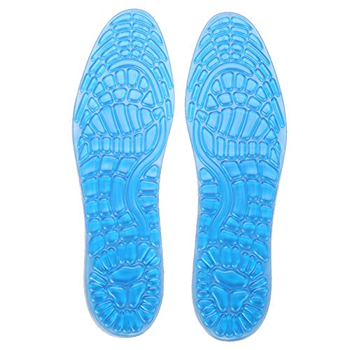 Shock Absorbing Gel Insoles for Men & Women - Orthotic Arch Support Heel Pads for Running, Walking & Sports - Free Size (40-45) - Perfect for Athletes, Nurses & Workers on Their Feet All Day