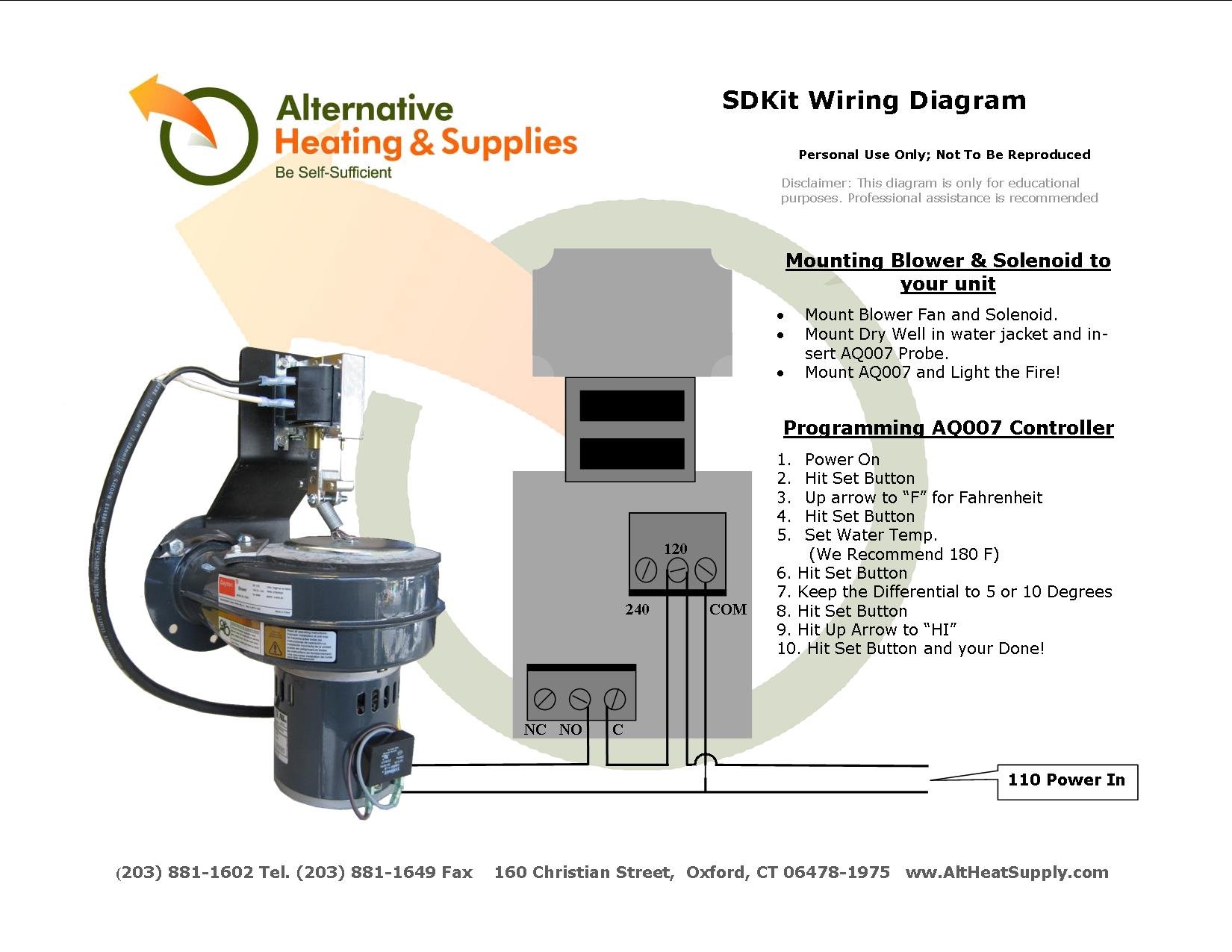Upgraded Auto Damper Kit with Digital Aquastat & High-Performance Fan - Perfect for HVAC Systems, Boilers & Home Heating Solutions