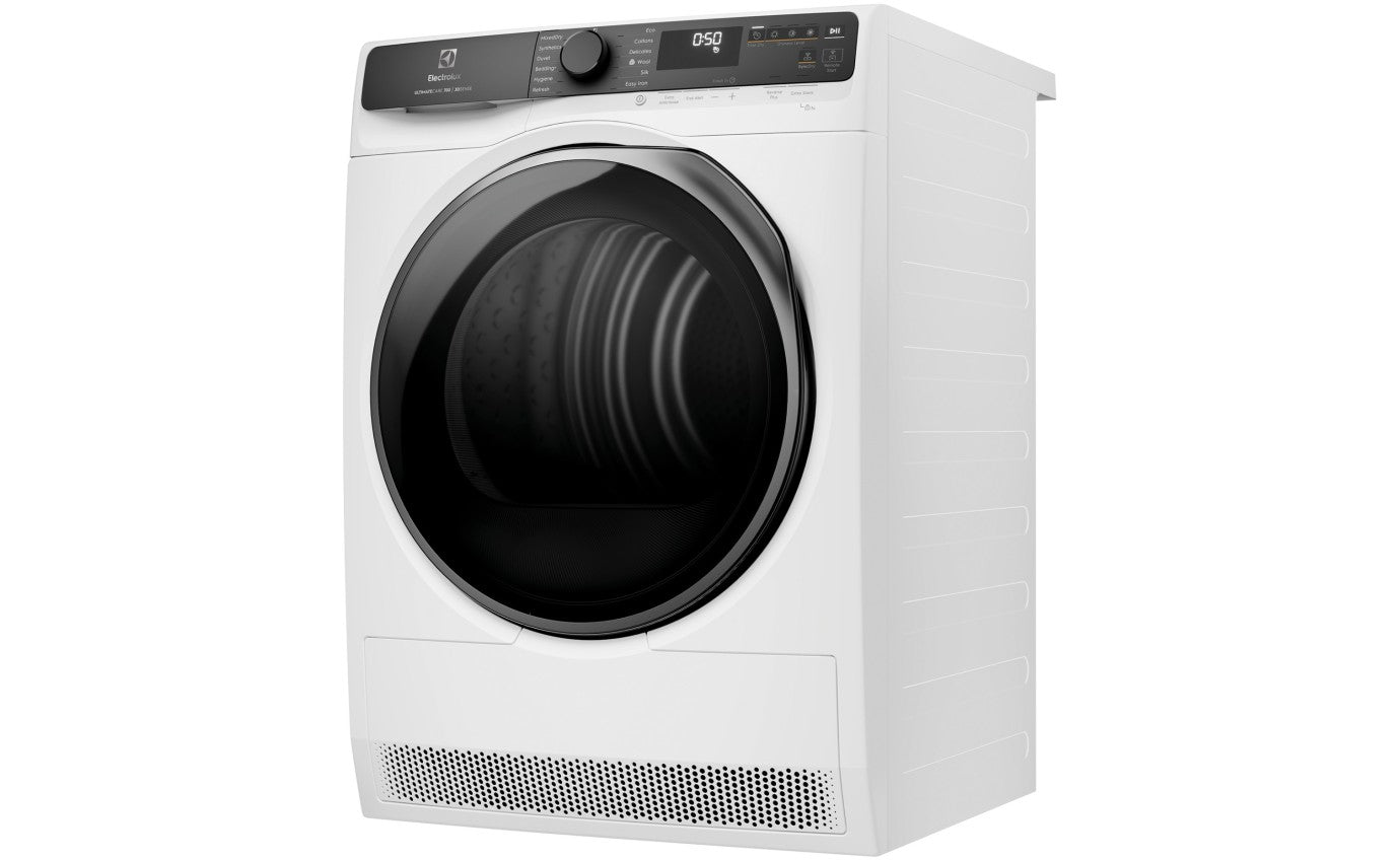 Electrolux 9kg UltimateCare 700 Heat Pump Dryer with 3D Sense Technology - EDH903R7WC - Energy Efficient Laundry Solution for Homes & Apartments