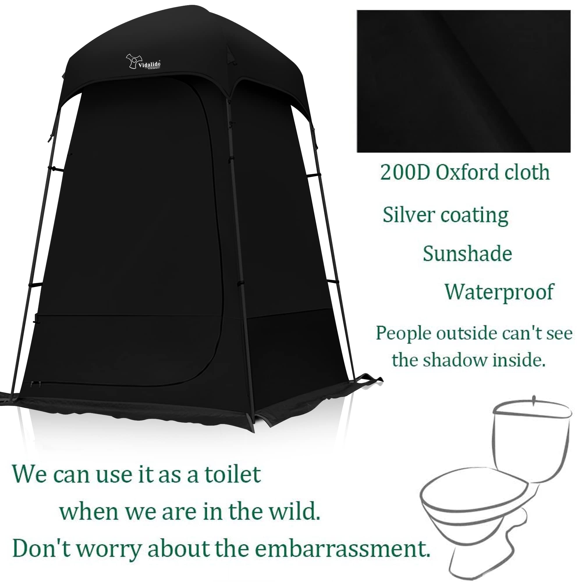 Portable Outdoor Shower Tent & Changing Room - Waterproof Camping Privacy Shelter for Beach, Pool, RV & Backpacking | Perfect for Camping, Hiking & Outdoor Adventures