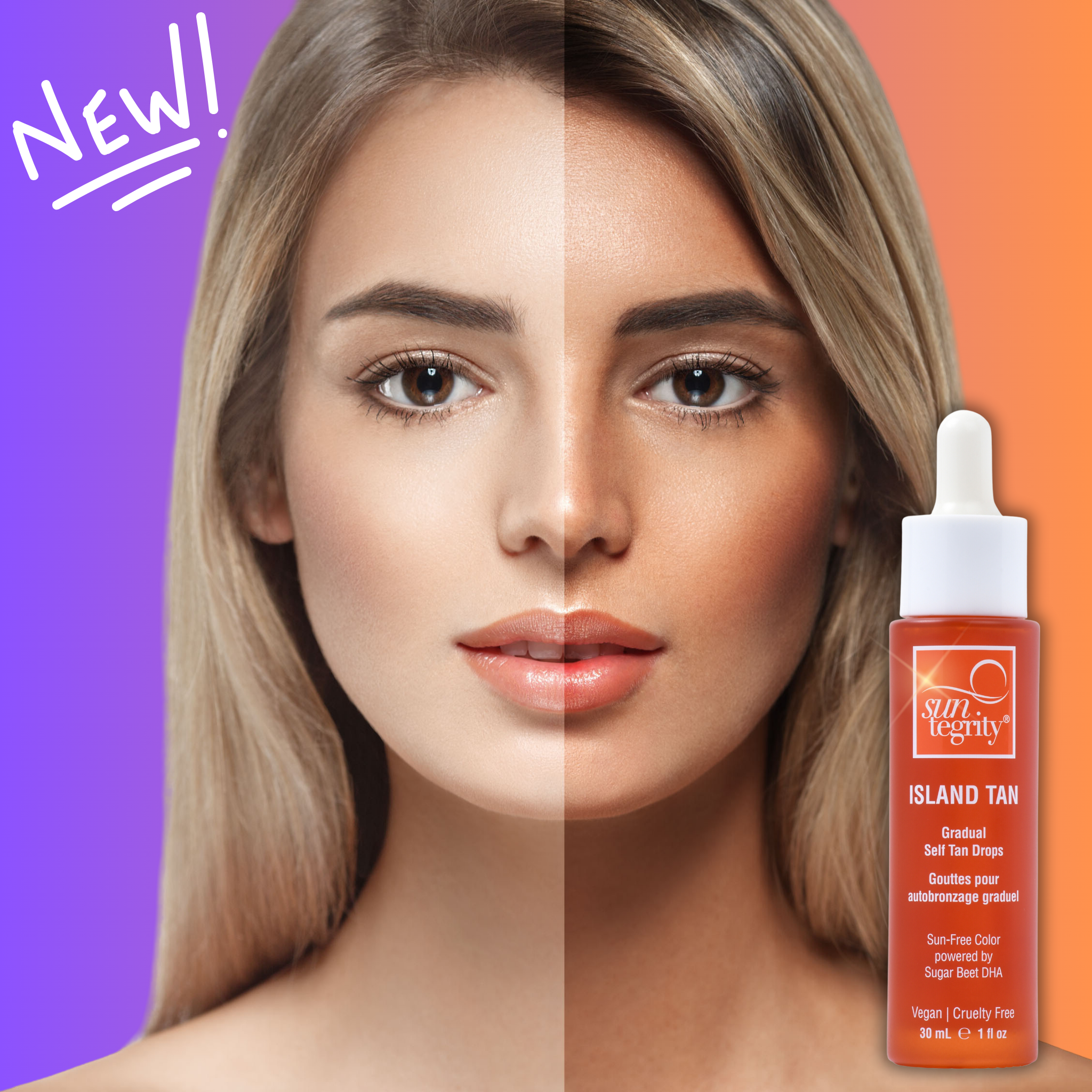 Island Tan Gradual Self Tanning Drops - Natural Sunless Tan for Face & Body | Perfect for Daily Glow & Even Skin Tone | Use Before Moisturizer for Best Results