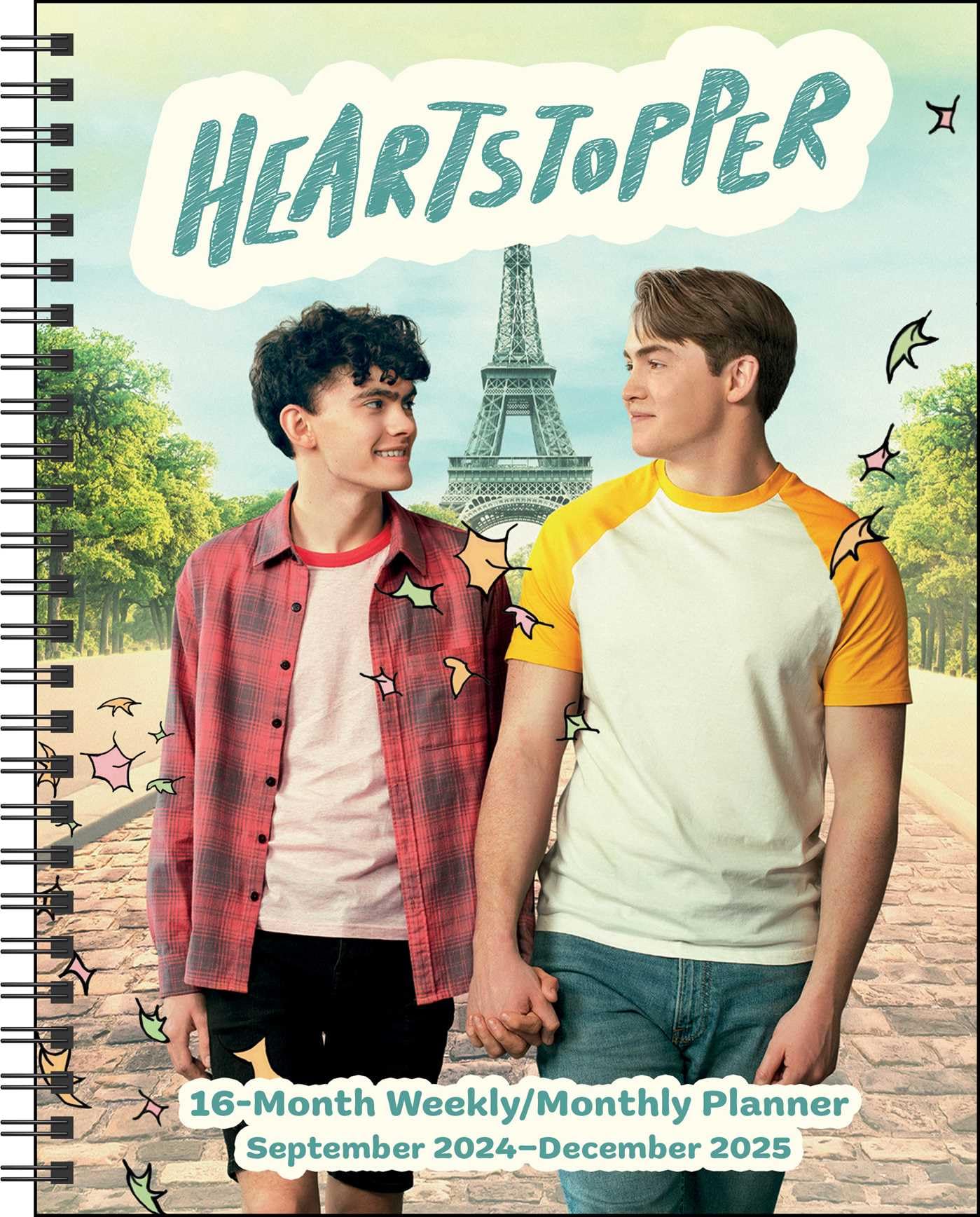 Heartstopper 16-Month 2024-2025 Weekly & Monthly Planner Calendar with Bonus Stickers - Perfect for School, Work, and Personal Organization