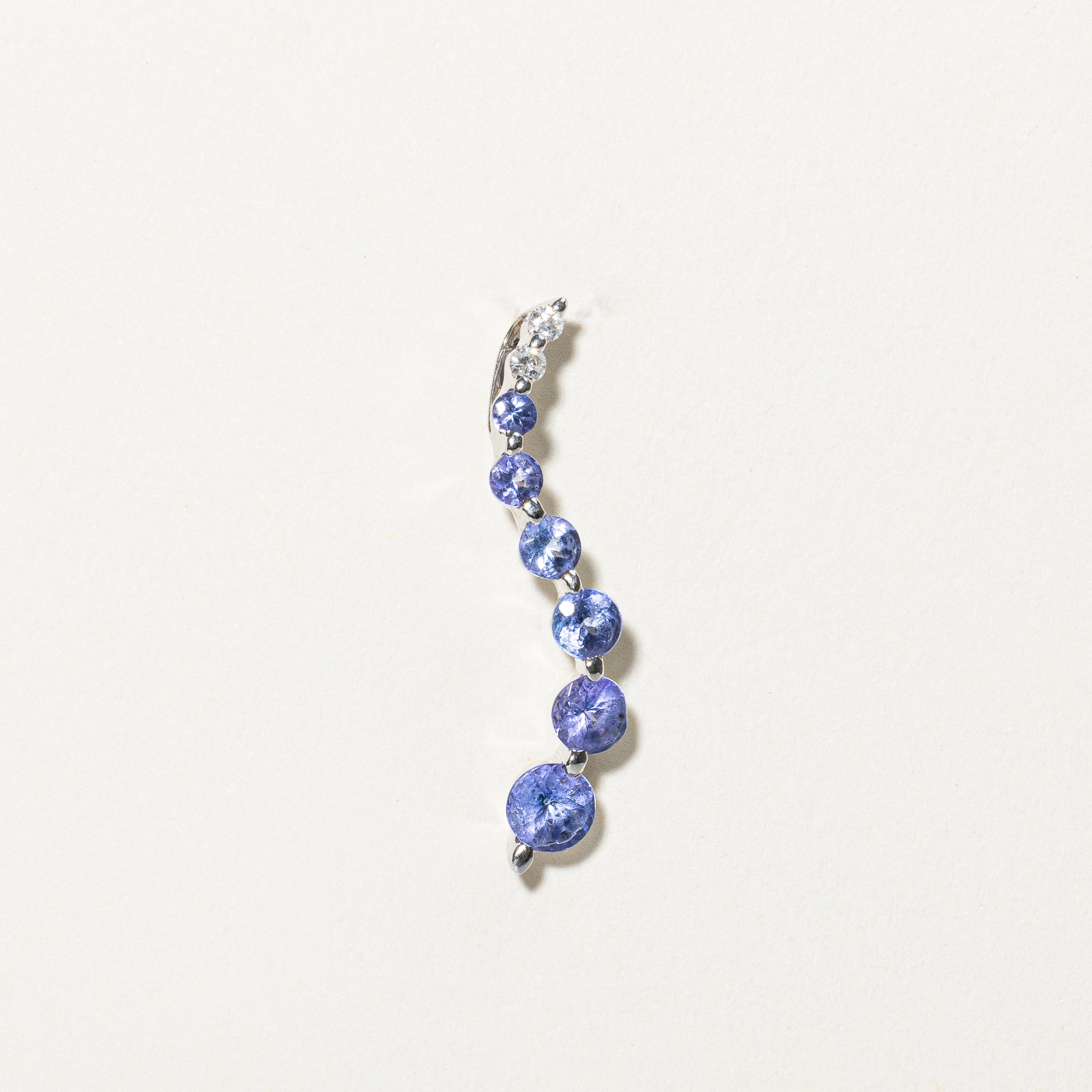 Exquisite 1.40ctw Tanzanite & 0.06ctw Diamond Drop Pendant Necklace - 925 Sterling Silver Jewelry for Women - Perfect for Anniversary, Birthday & Special Occasion Gifts