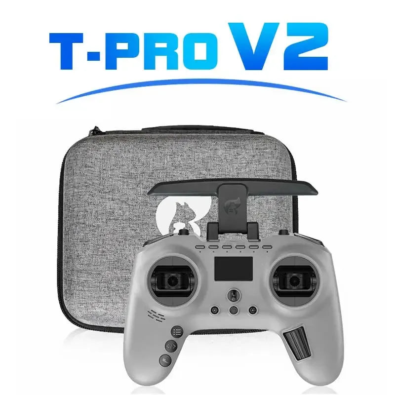 Jumper T Pro V2 2.4GHz 16CH RC Transmitter with ELRS/JP4IN1 Multi-Protocol, OLED Screen & Hall Sensor Gimbals (Mode 2) - Perfect for FPV Drones, RC Planes & Quadcopters