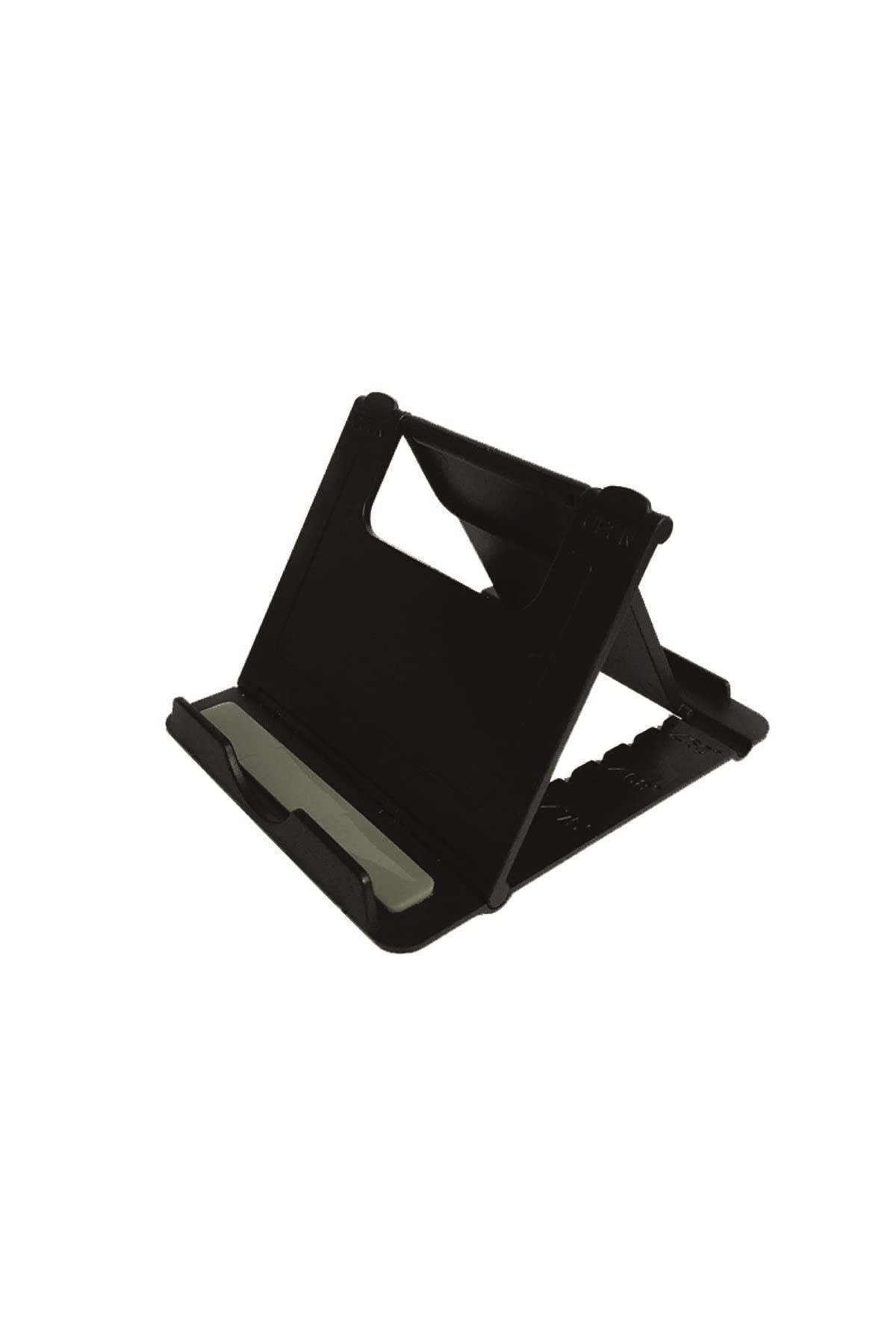 Foldable Phone and Tablet Stand Holder - Adjustable Desktop & Pocket Size, Black | Perfect for Watching Videos, Video Calls, and Hands-Free Use at Home, Office, or Travel