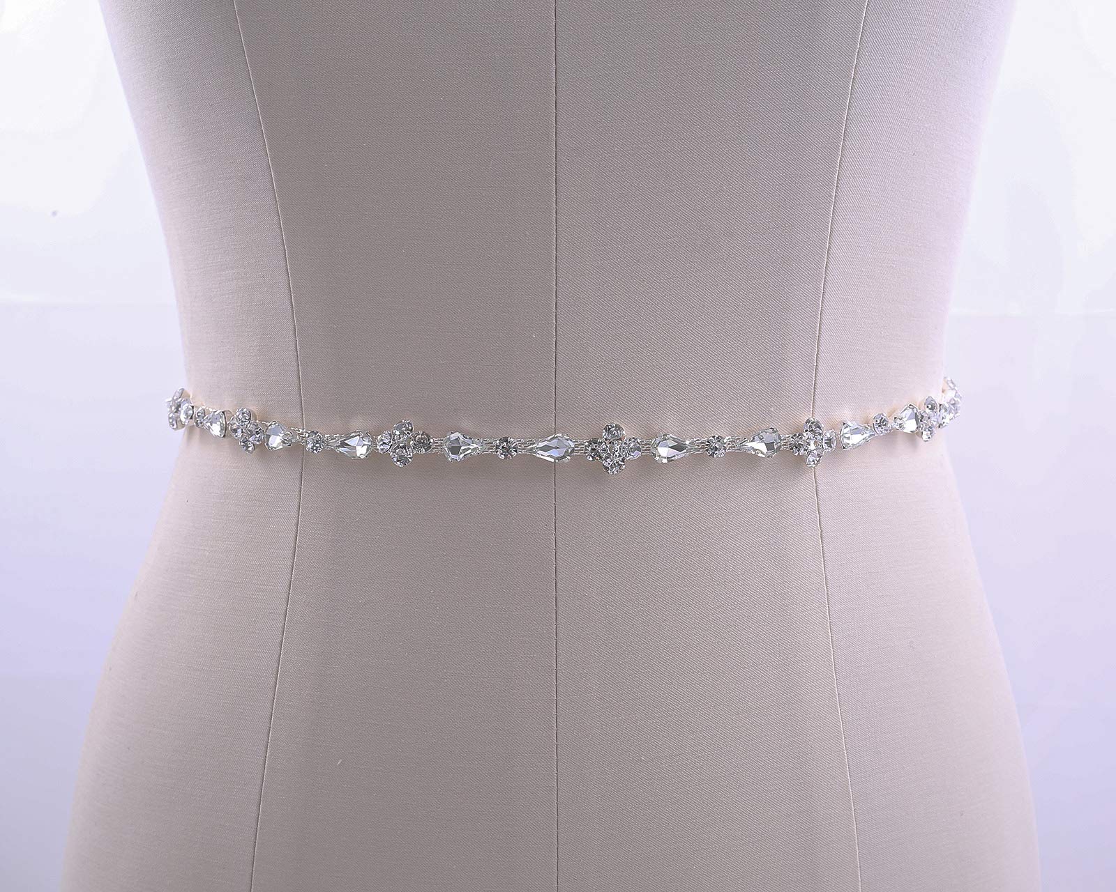 Elegant Rhinestone Pearl Bridal Belt & Bridesmaid Sash - Sparkling Crystal Wedding Waistband for Women's Dresses | Perfect for Weddings, Prom, Pageants & Formal Events