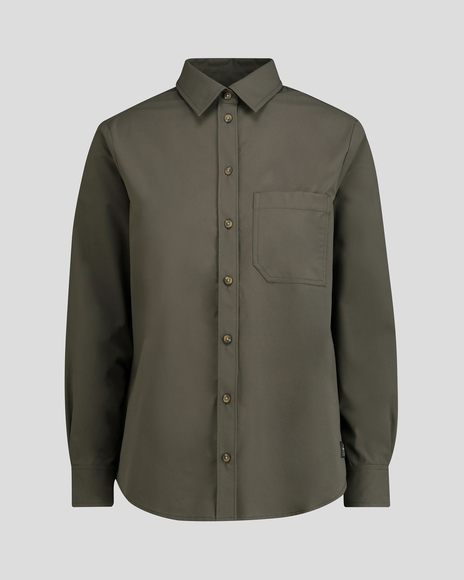 Women's Corsair Long Sleeve Shirt - Dark Moss Green Casual Top for Hiking, Travel & Everyday Wear