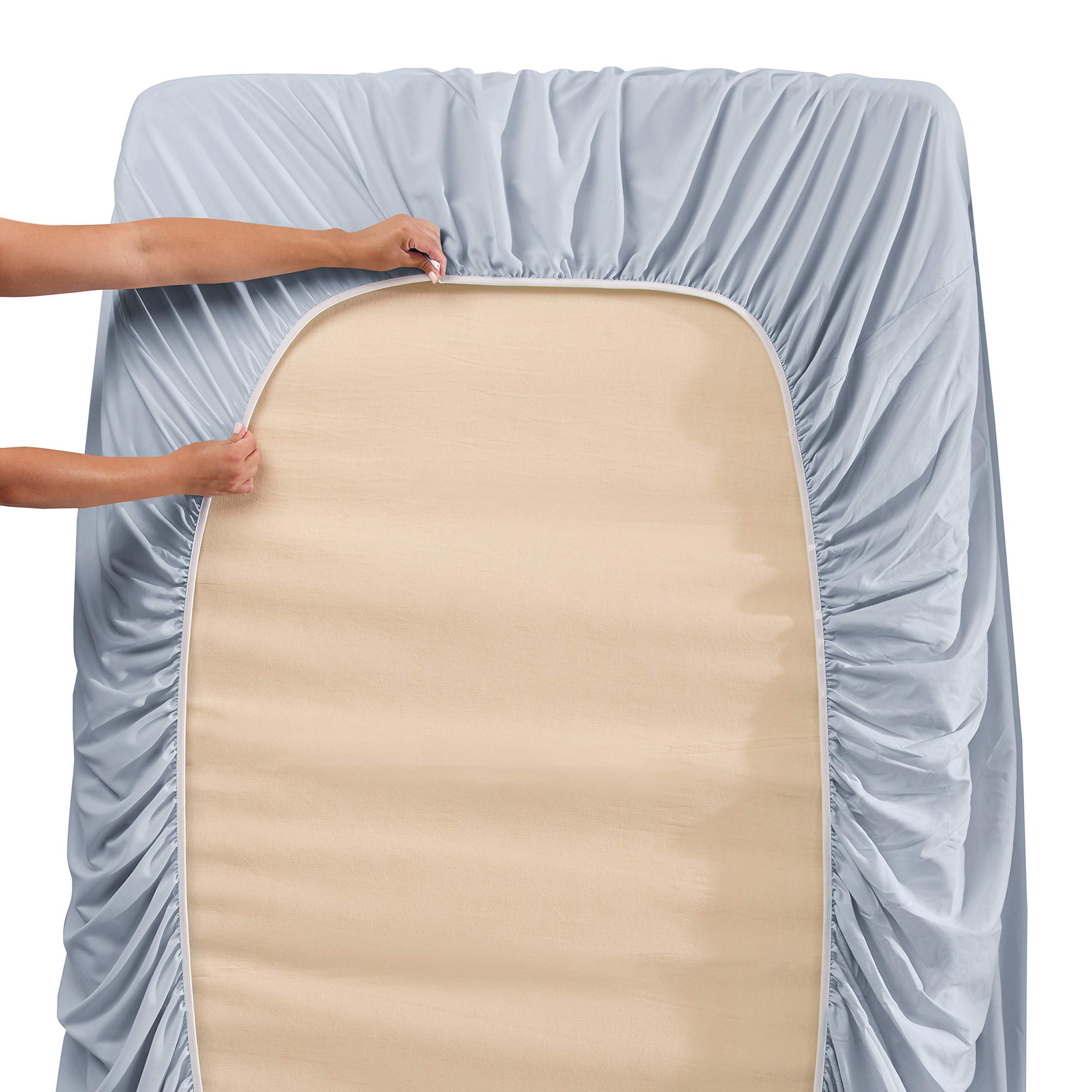 Premium 800 Thread Count Cotton 4-Piece Twin Sheet Set - 18