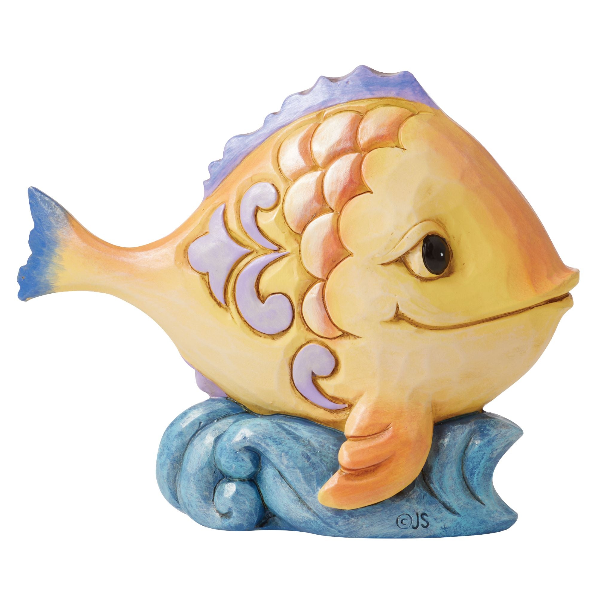 JS HWC Fig Fish Mini - Cute Miniature Figurine for Aquarium Decor, Fish Tank Ornament, Home & Office Display - Perfect for Aquatic Enthusiasts & Collectors