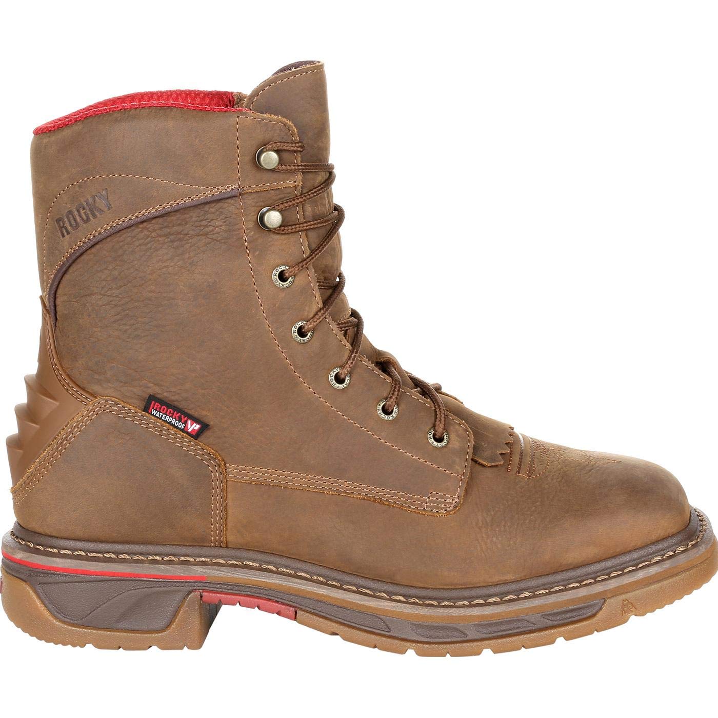 ROCKY Iron Skull Composite Toe Waterproof Western Work Boots for Men - Durable Safety Footwear for Construction, Ranch & Outdoor Work