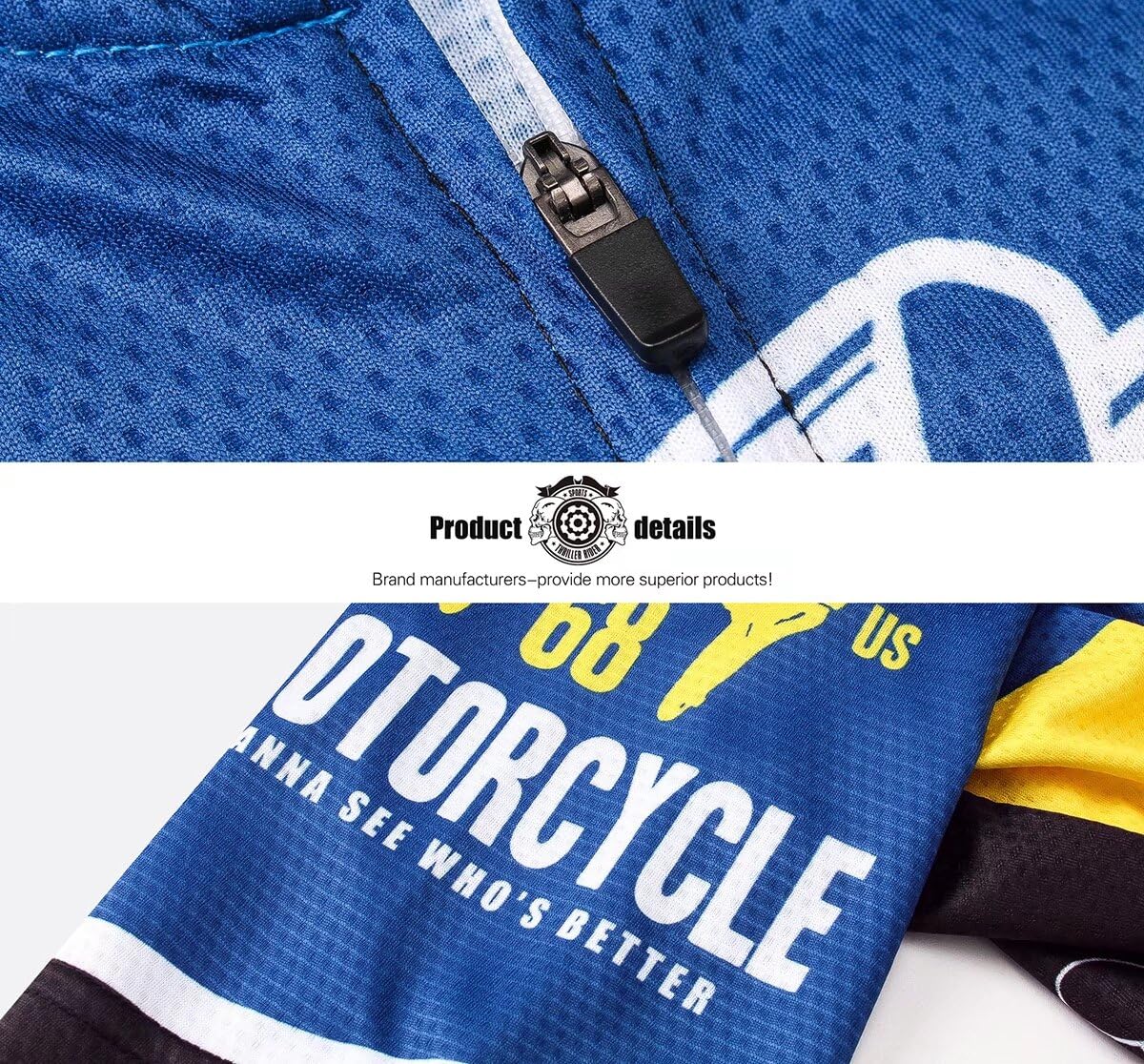 Men's Mountain Bike Short Sleeve Cycling Jersey - Breathable & Moisture-Wicking for Outdoor Sports & Motorcycle Riding | Perfect for Trail Riding, Road Cycling & Adventure Sports