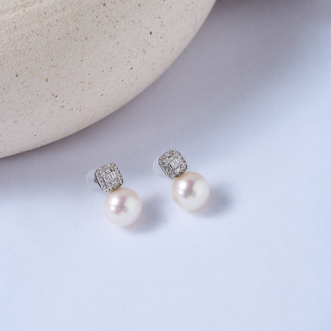 18K Solid Gold Hanadama Akoya Pearl Earrings - AAA Quality Japanese Pearls for Women | Perfect for Weddings, Anniversaries & Special Occasions