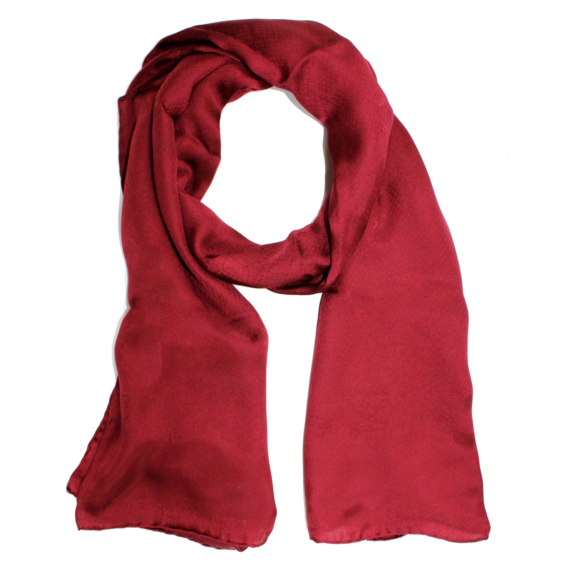 Elie Saab Luxury Silk Scarf - Maroon Tonal Design Shawl for Women | Elegant Fashion Accessory for Parties, Weddings & Evening Events