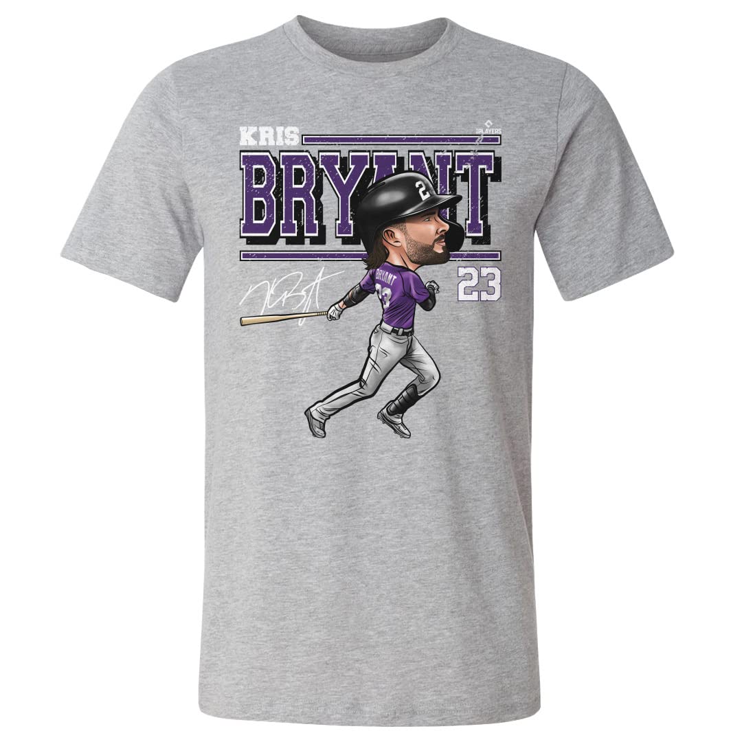 500 LEVEL Kris Bryant Shirt - Colorado Rockies Cartoon Baseball Tee for Fans | Game Day, Casual Wear & Sports Apparel