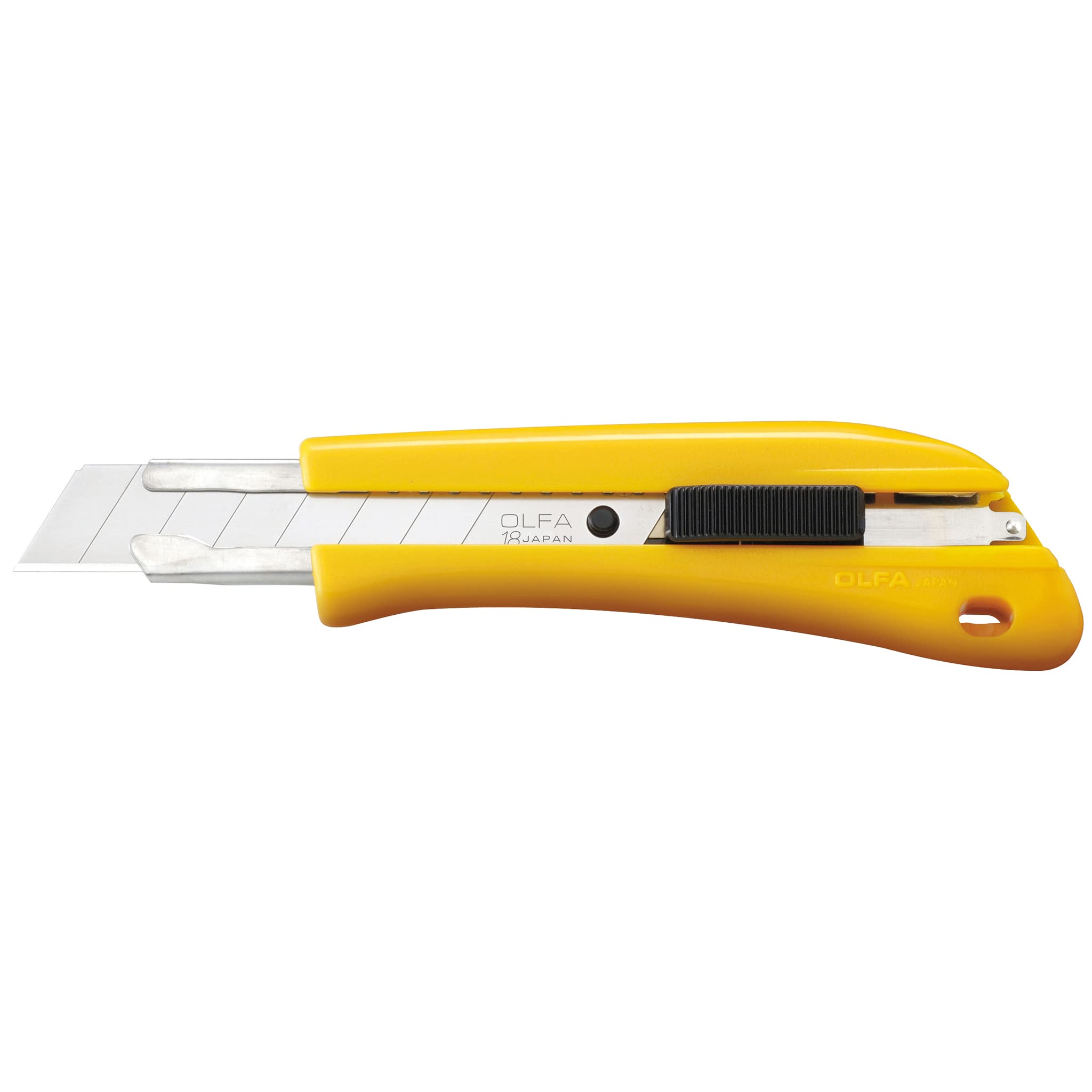 OLFA 18mm Heavy-Duty Utility Knife (BN-AL) - Retractable Precision Cutter with Ergonomic Grip & Snap-Off Blades - Ideal for DIY Projects, Crafting, Box Opening, and Home Improvement - Compatible with All OLFA 18mm Replacement Blades