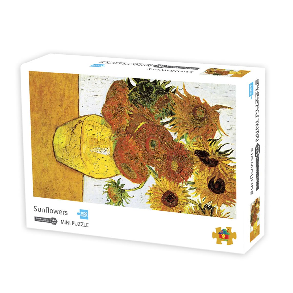 1000 Piece Sunflower Jigsaw Puzzle for Adults & Kids - 42 x 29.7 cm Large Thick Puzzle Pieces, Stress Relief Challenge Game, Educational Family Entertainment (Home Decor, Gift Idea, Party Activity)