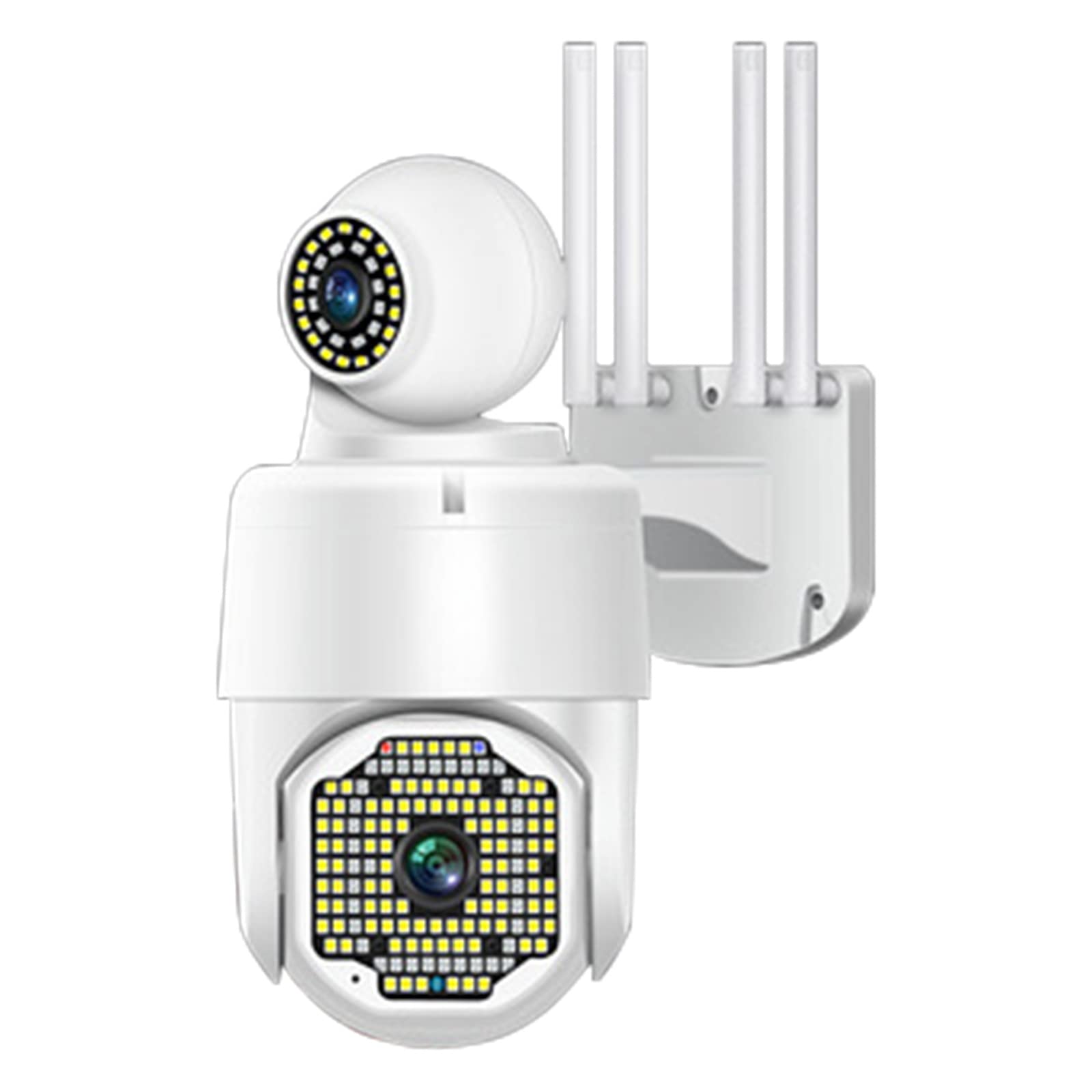 1080P Outdoor Wireless WiFi Security Camera with Pan Tilt 355° View, Motion Detection, Spotlight & Siren Alarm - Color Night Vision for Home Surveillance, Yard Monitoring & Business Security