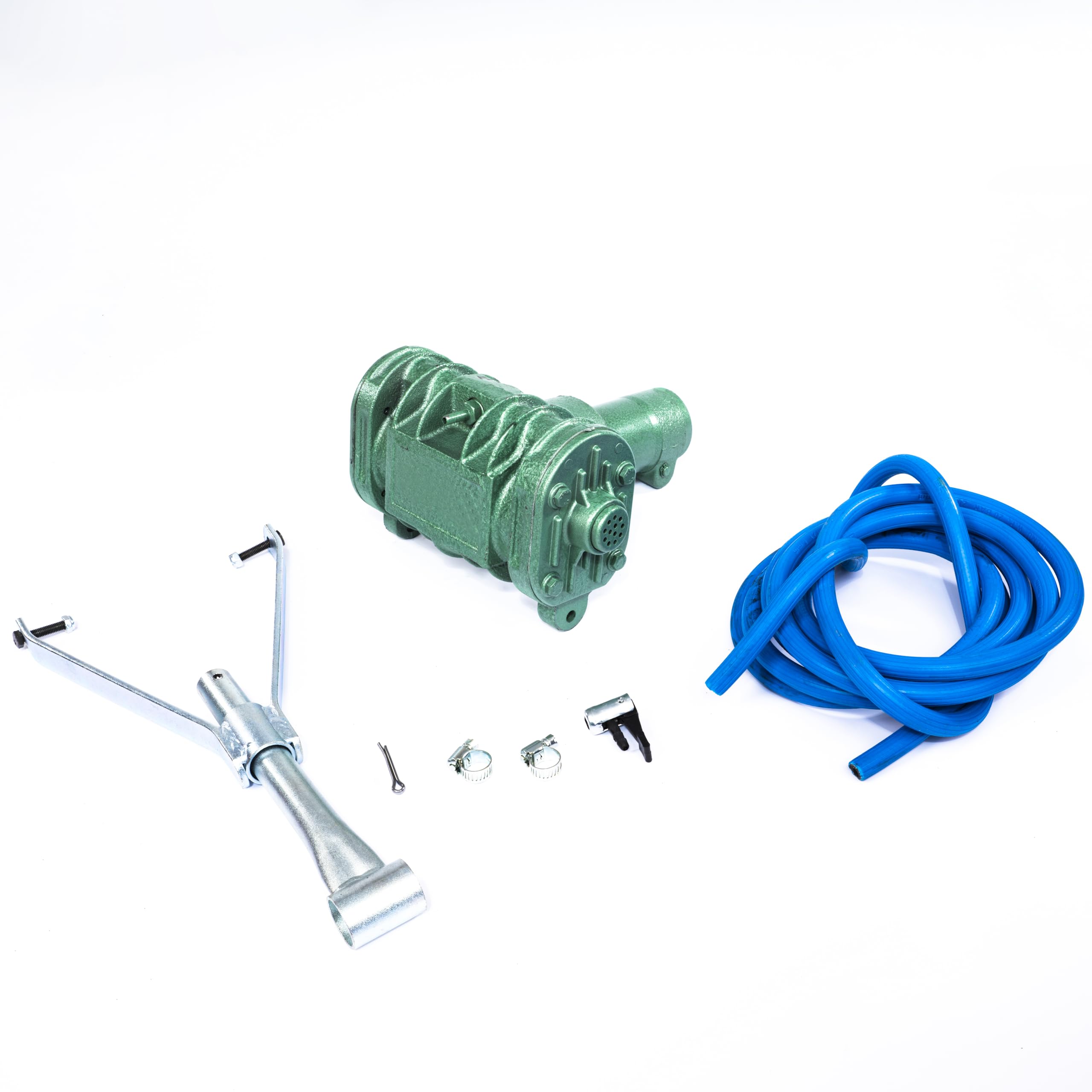 Tractor PTO Air Compressor - 12V Twin Cylinder Heavy Duty Tire Inflator with Hose for Farm Equipment & Field Use - Ideal for Pumping Tractor Tires, Agricultural Machinery & On-Site Applications