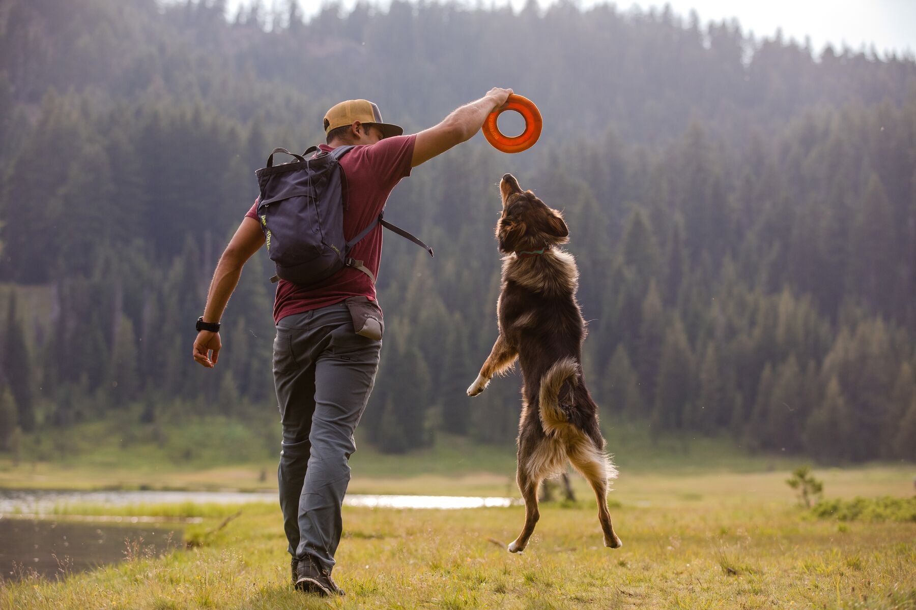 Ruffwear Hydro Plane™ Floating Dog Disc Toy - Tangelo Orange, Waterproof & Durable for Pool, Beach & Outdoor Play - Perfect for Fetch Games with Dogs