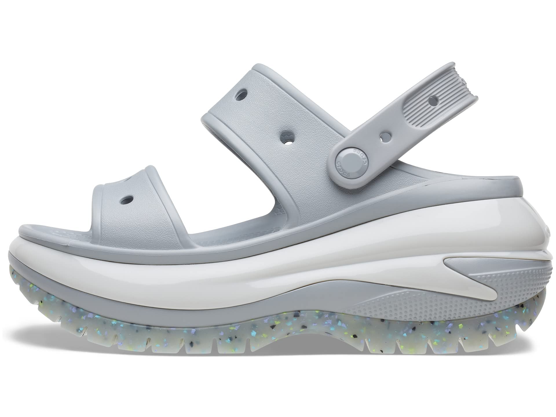 Crocs Unisex Classic Mega Crush Platform Sandals - Comfortable Wedge Shoes for Men & Women | Perfect for Beach, Pool, and Summer Outdoor Activities