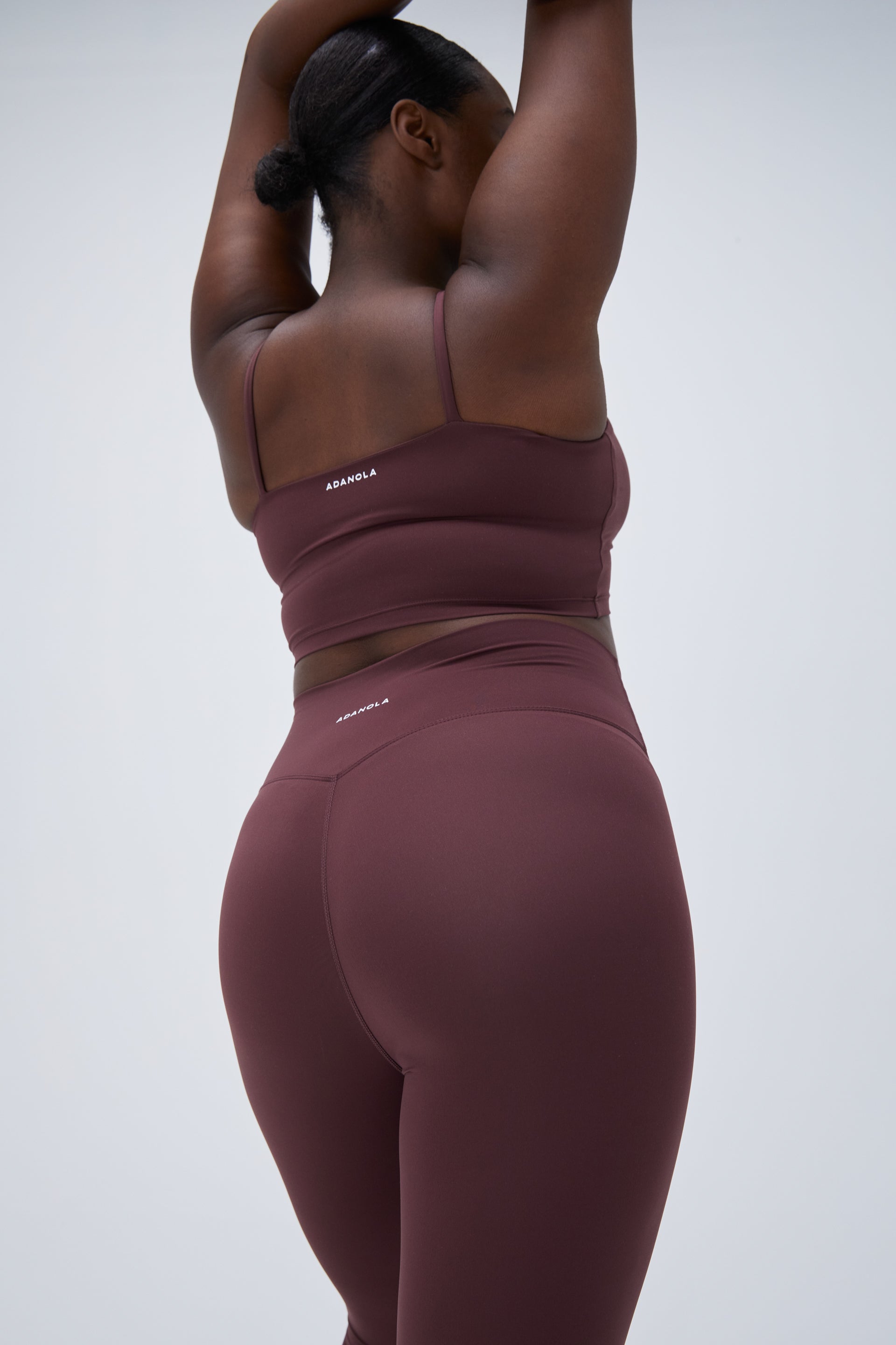 Premium High-Waist Yoga Leggings for Women - Burgundy Red Workout Pants, Tummy Control & Squat Proof - Perfect for Gym, Running, Pilates & Lounge Wear